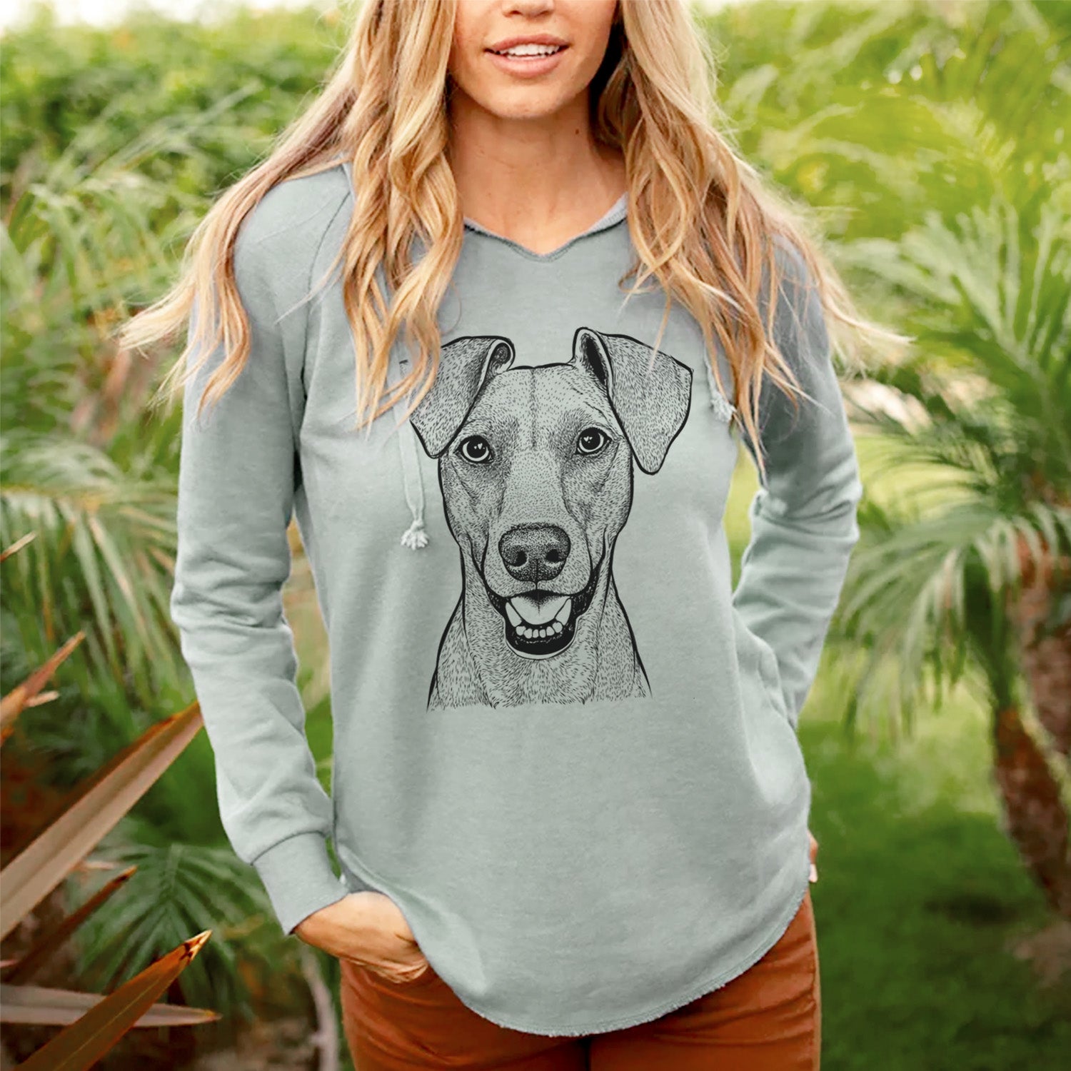 Bare Willow the German Pinscher - Cali Wave Hooded Sweatshirt