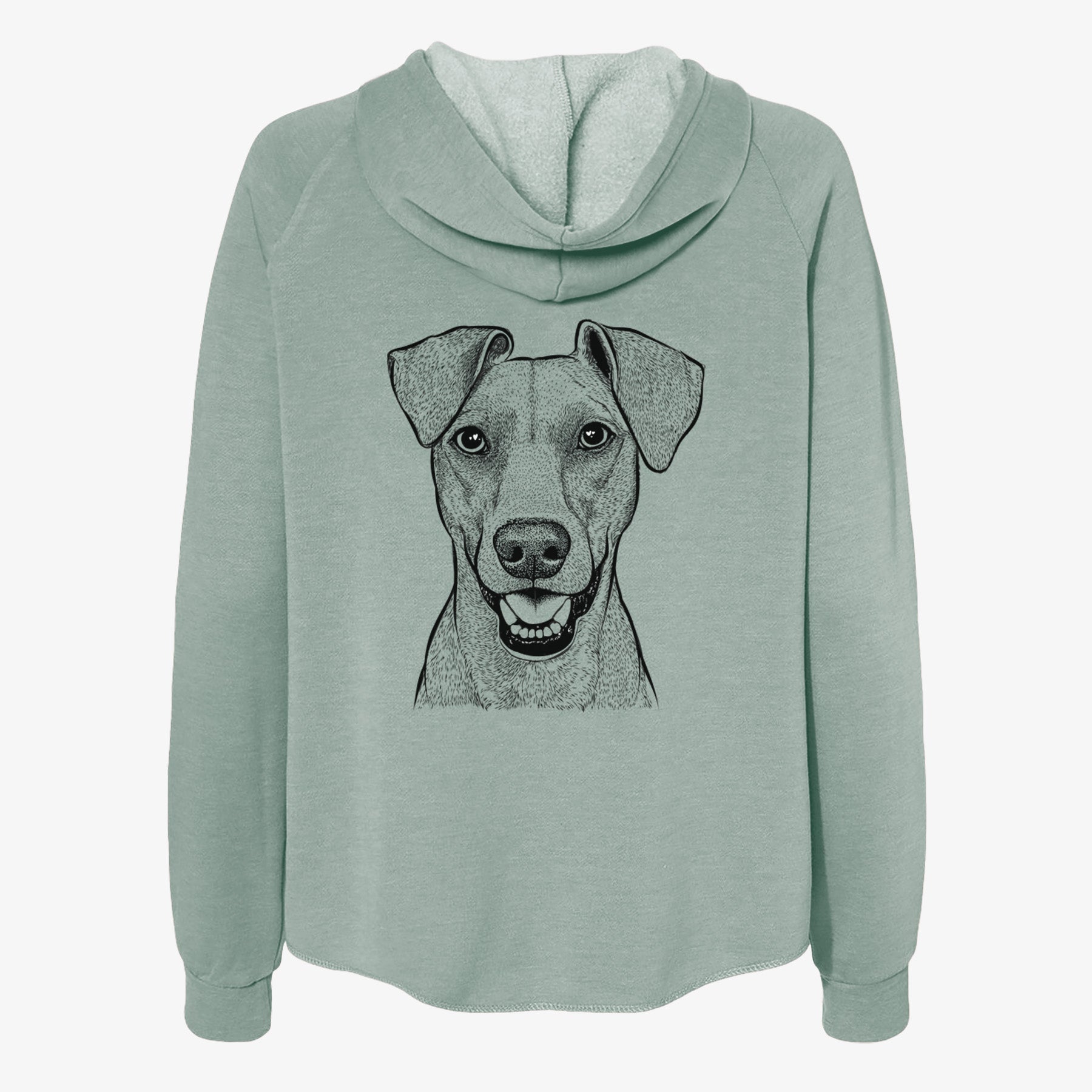 Willow the German Pinscher - Women's Cali Wave Zip-Up Sweatshirt