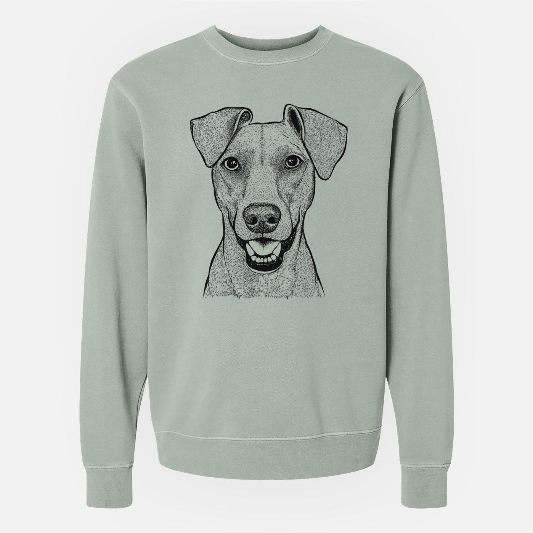 Bare Willow the German Pinscher - Unisex Pigment Dyed Crew Sweatshirt