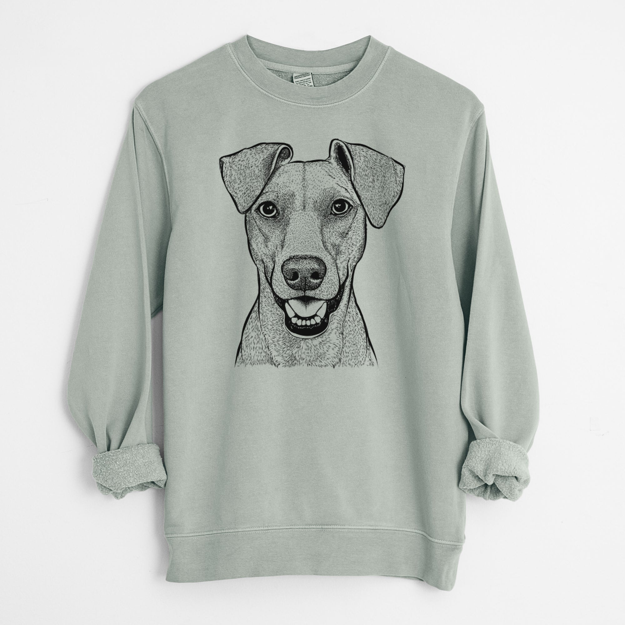 Bare Willow the German Pinscher - Unisex Pigment Dyed Crew Sweatshirt