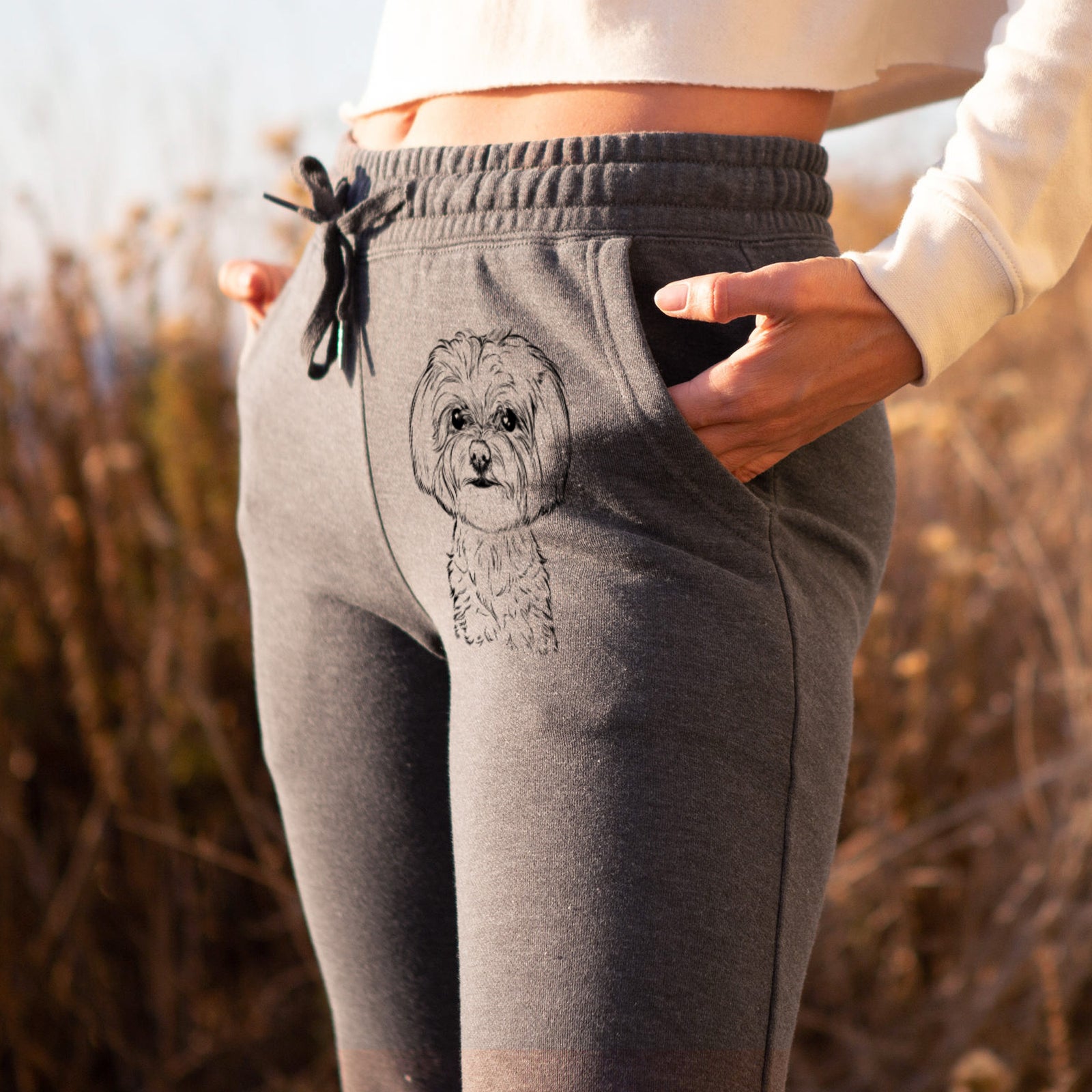 Willow the Maltese - Women's Cali Wave Joggers