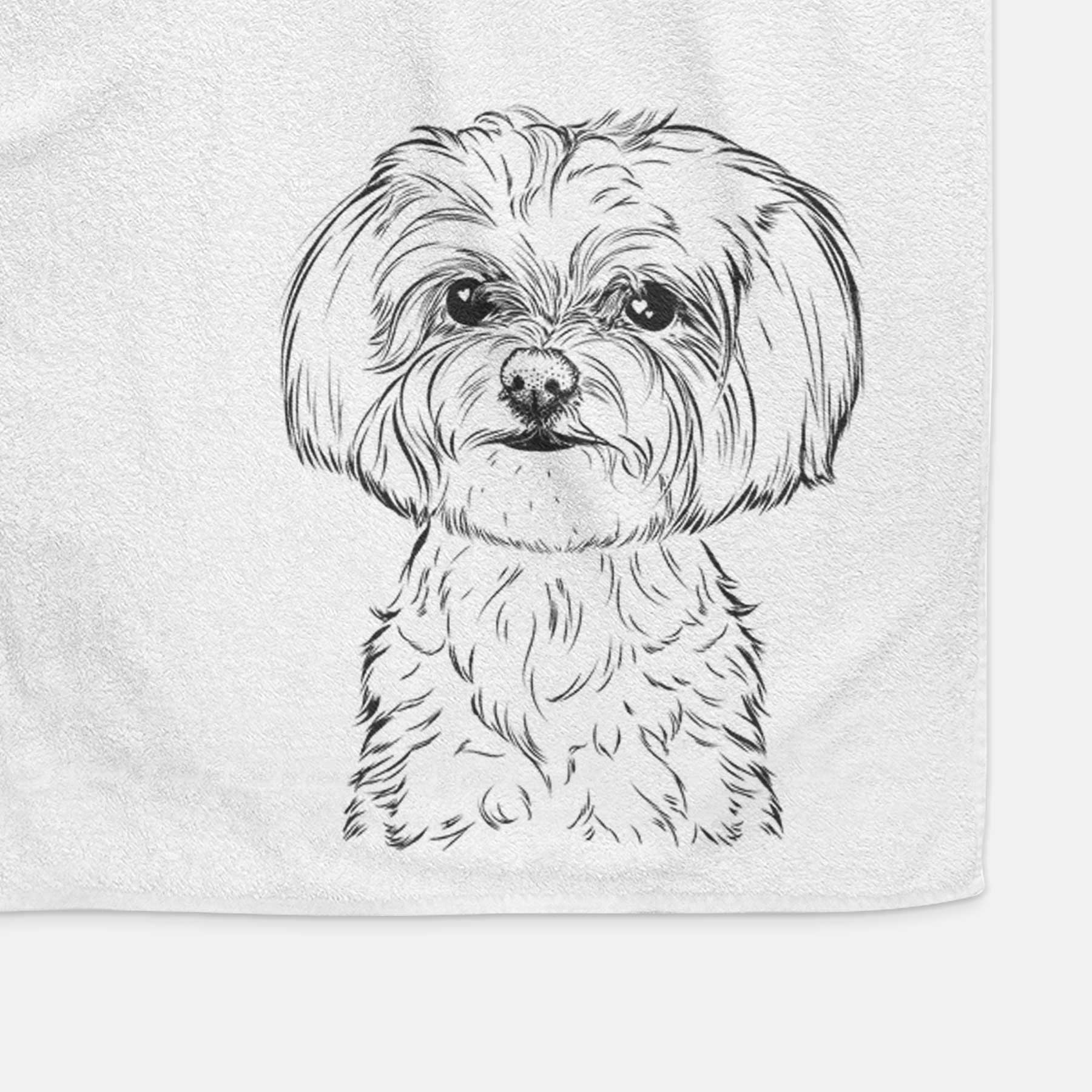 Willow the Maltese Decorative Hand Towel