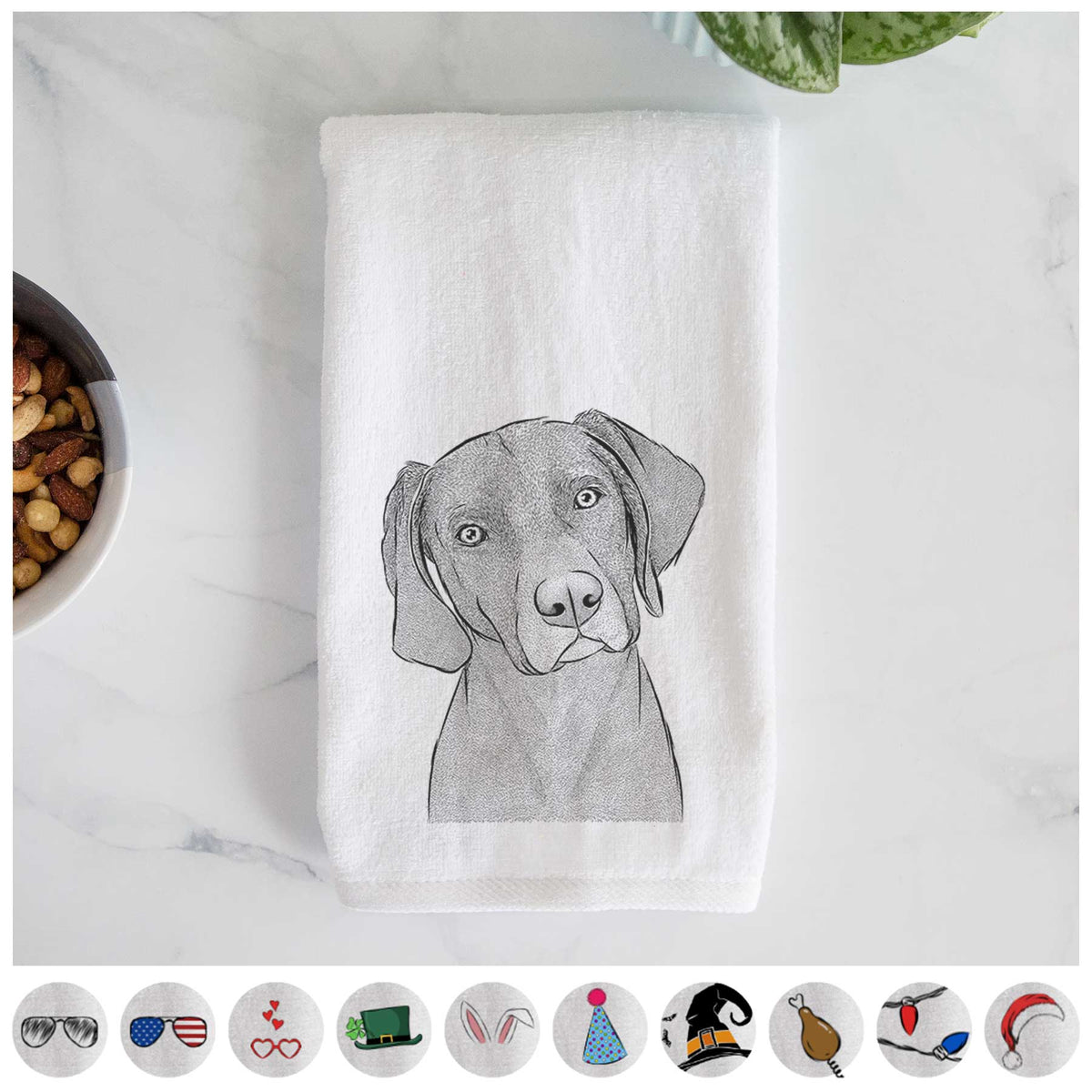 Willow the Weizsla Decorative Hand Towel