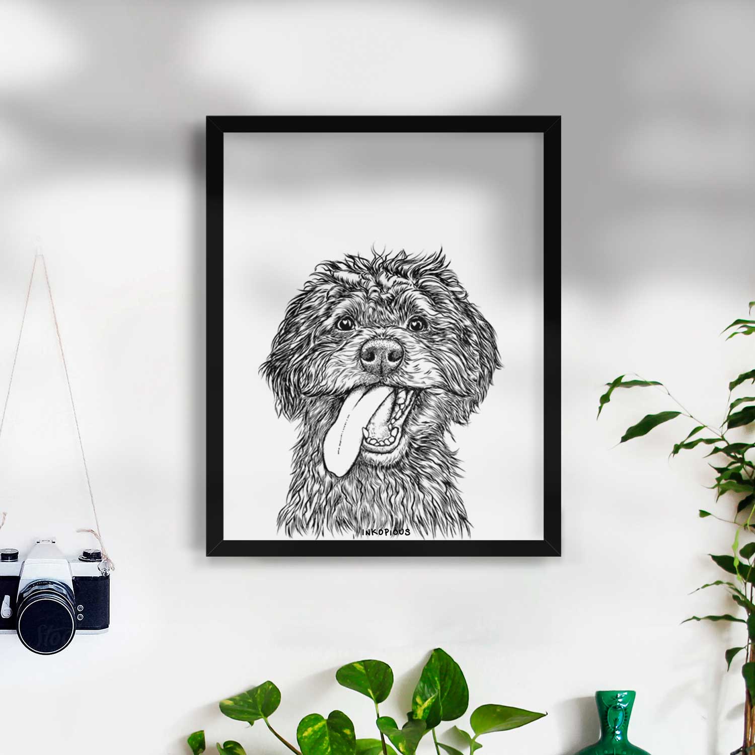 Winnie the Aussiedoodle Art Print
