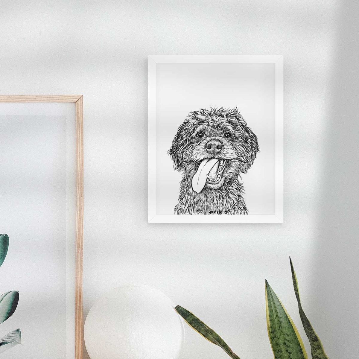 Winnie the Aussiedoodle Art Print