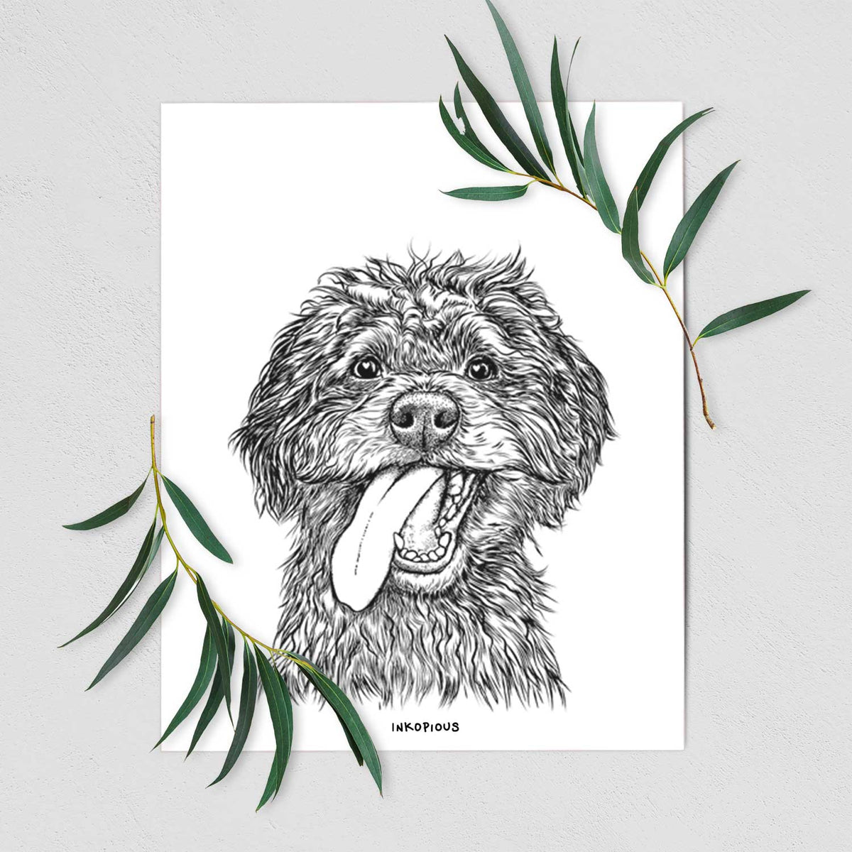 Winnie the Aussiedoodle Art Print