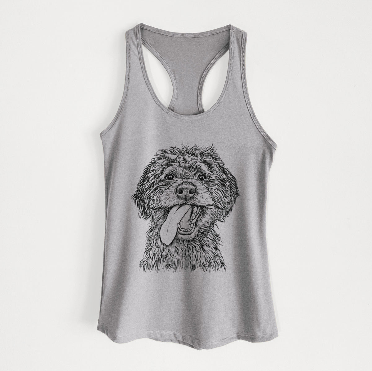 Winnie the Mini Aussiedoodle - Women&#39;s Racerback Tanktop