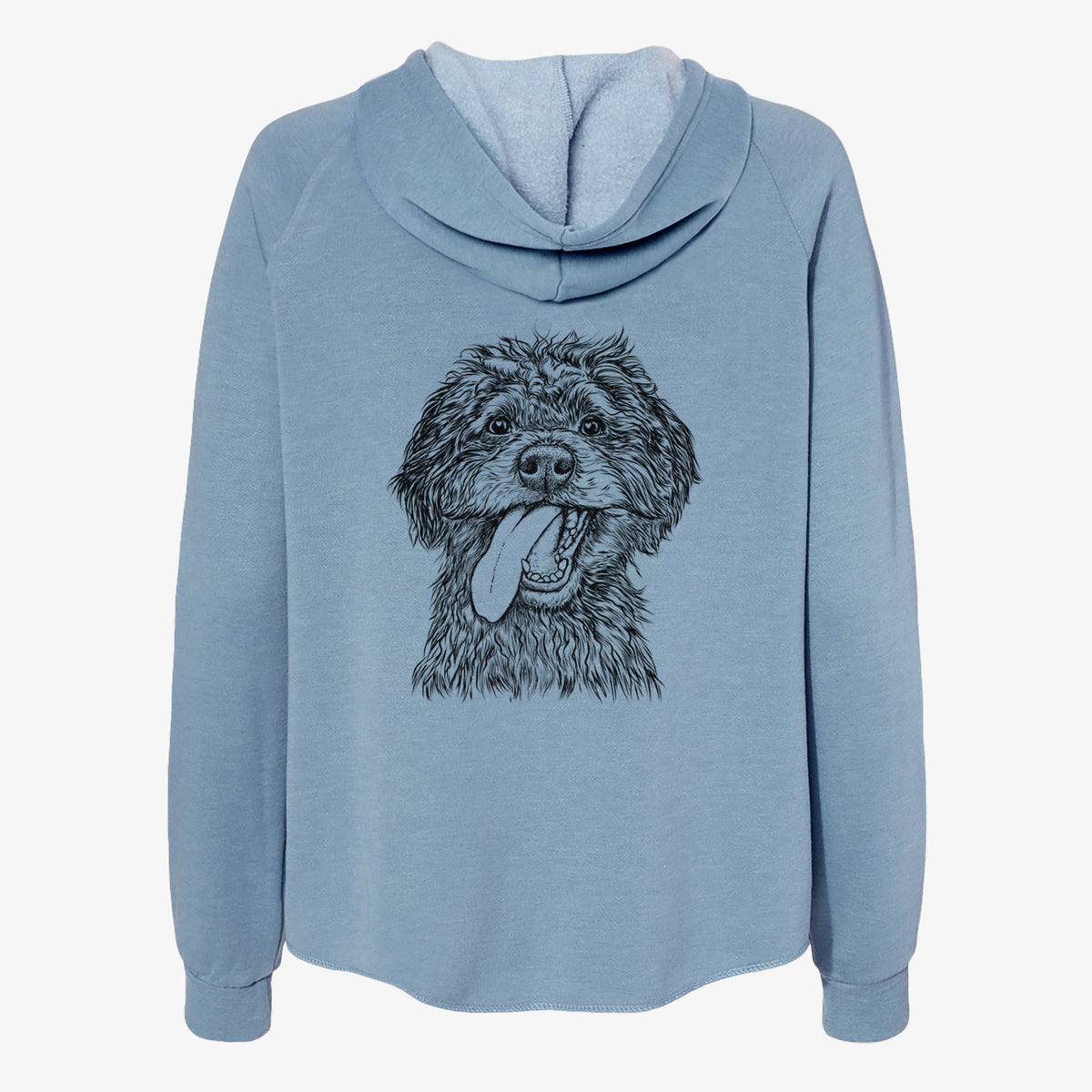 Winnie the Mini Aussiedoodle - Women's Cali Wave Zip-Up Sweatshirt