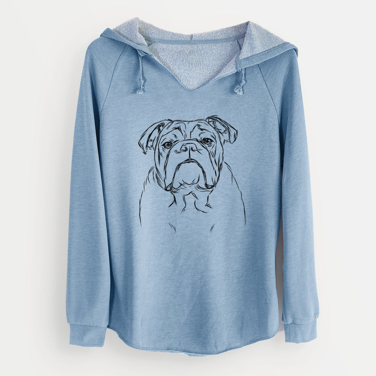 Bare Winston the English Bulldog - Cali Wave Hooded Sweatshirt