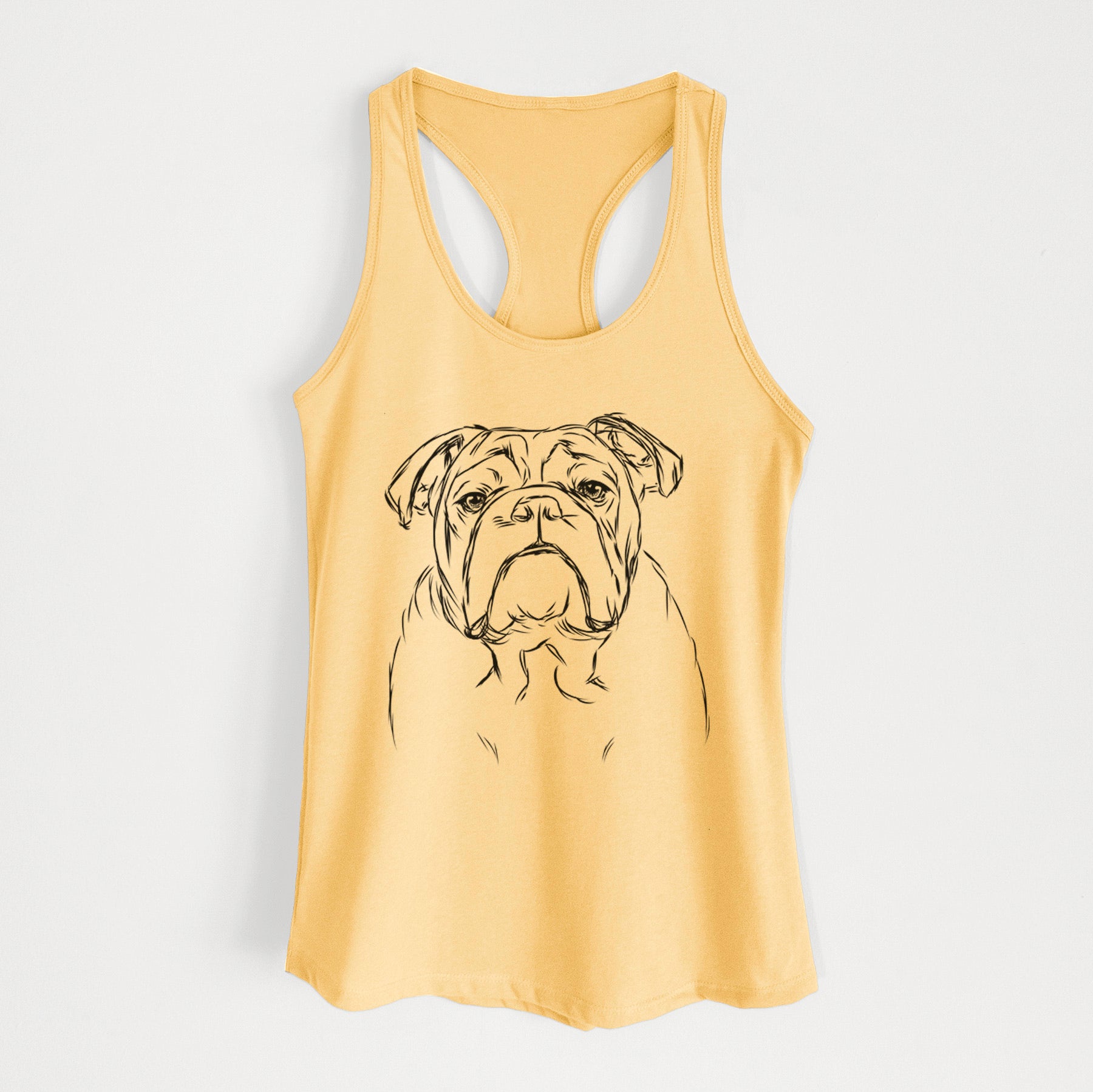 Winston the English Bulldog - Women's Racerback Tanktop