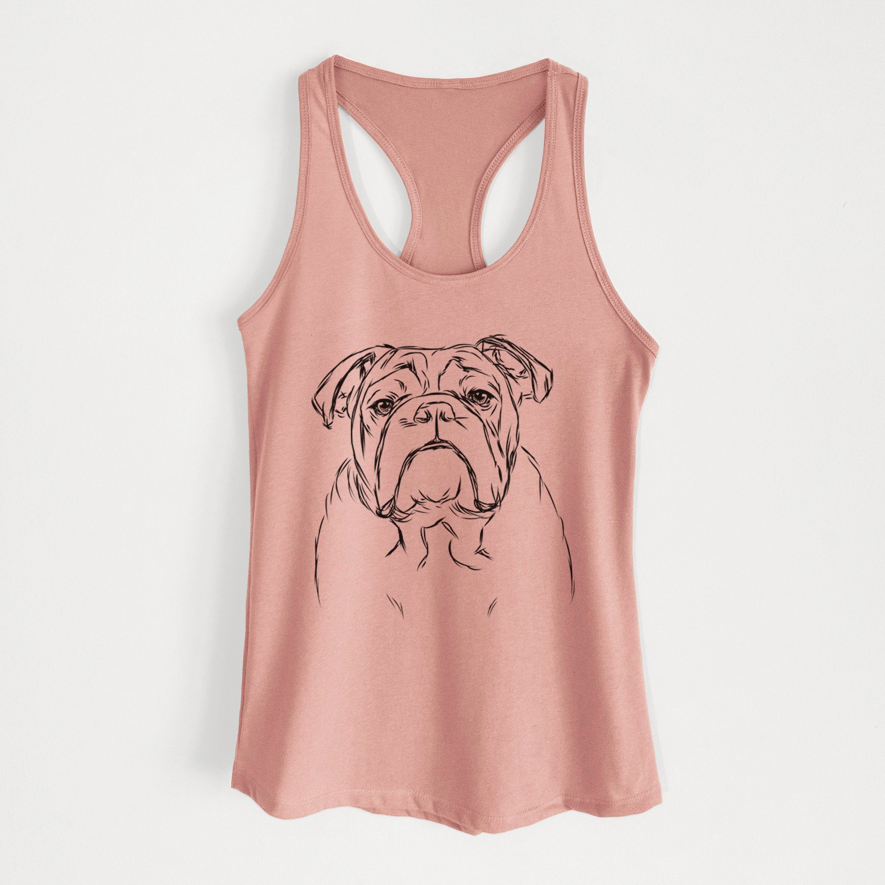 Winston the English Bulldog - Women's Racerback Tanktop