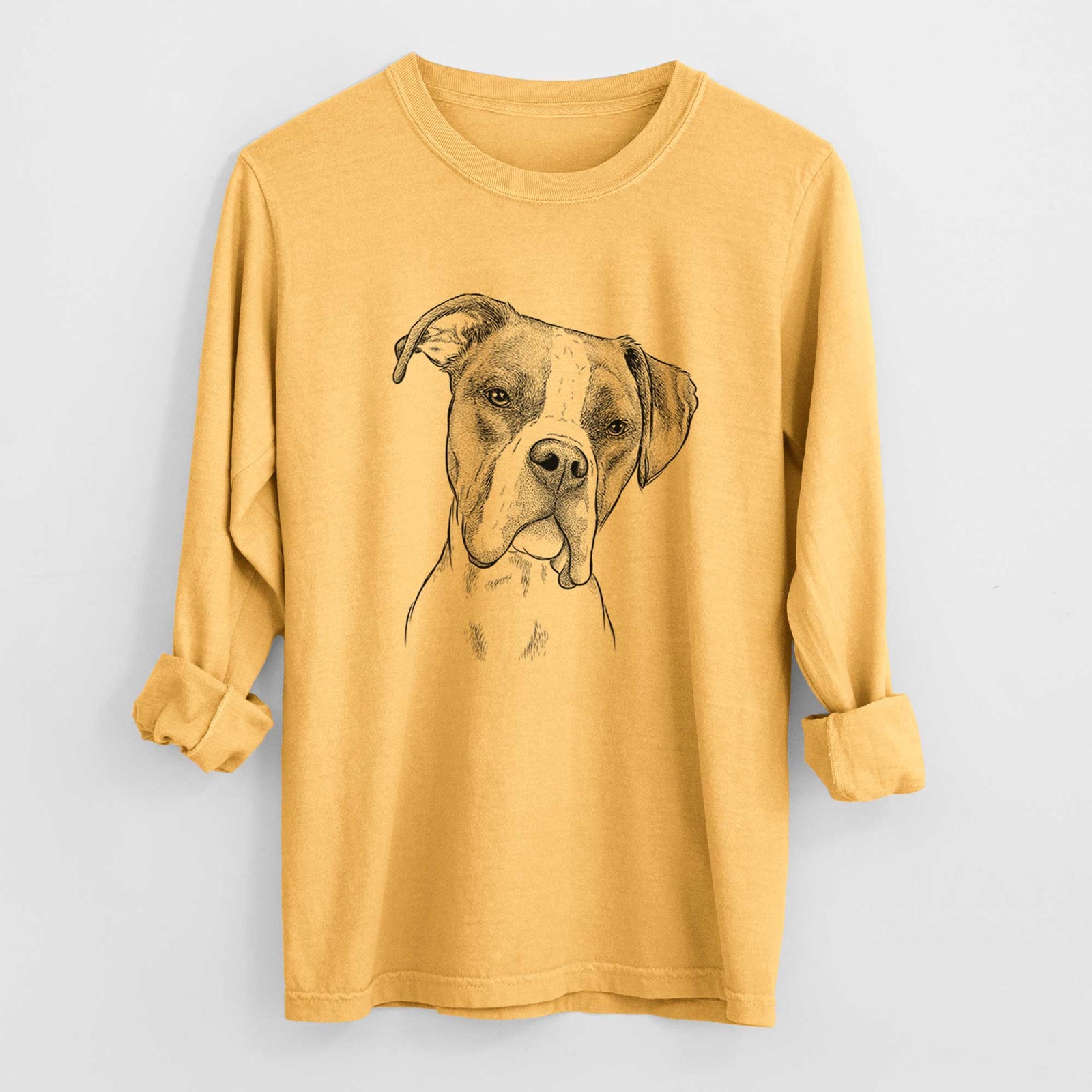 Bare Winston the Boxer - Heavyweight 100% Cotton Long Sleeve