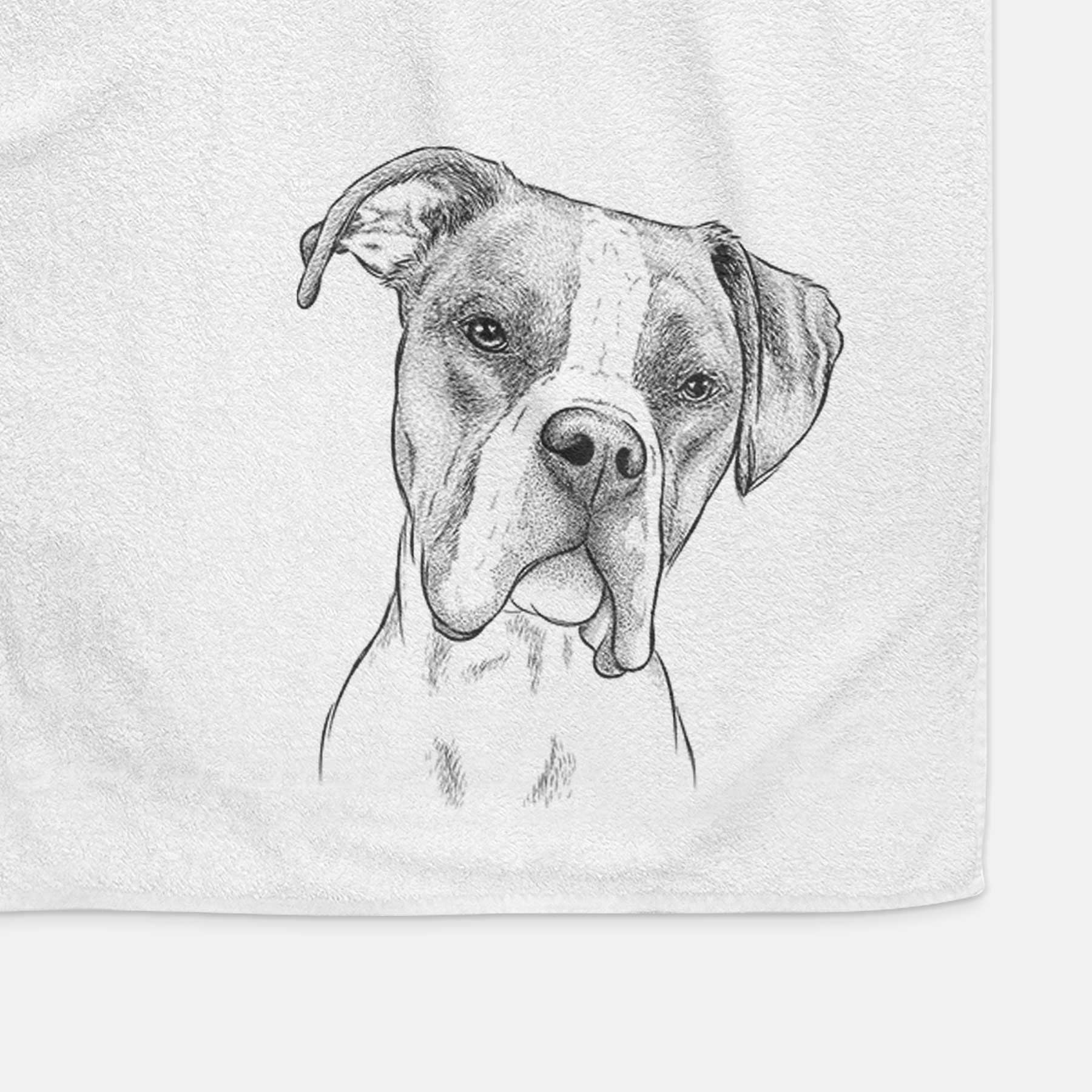 Winston the Boxer Decorative Hand Towel