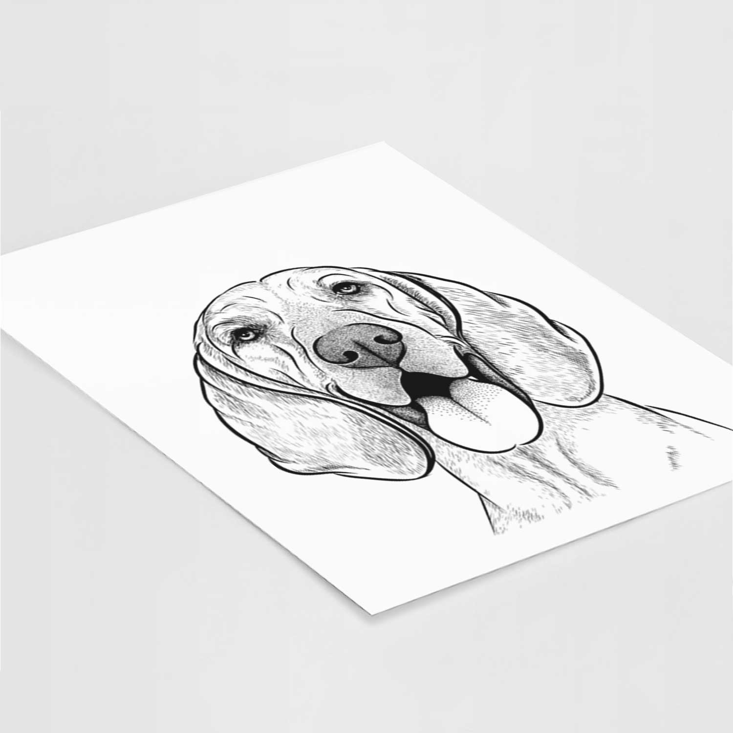 Winston the Redbone Coonhound Art Print