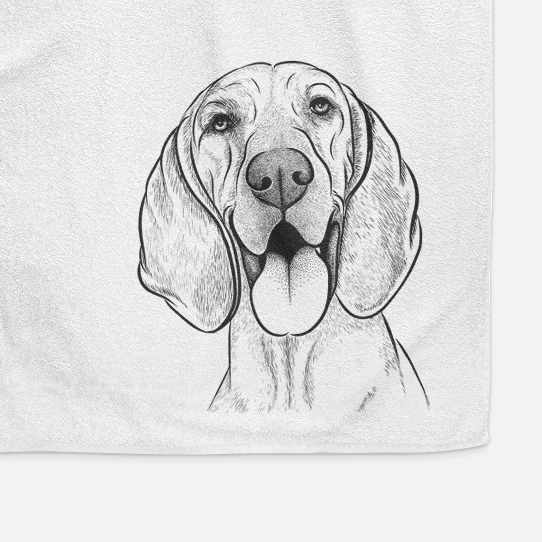 Winston the Redbone Coonhound Decorative Hand Towel