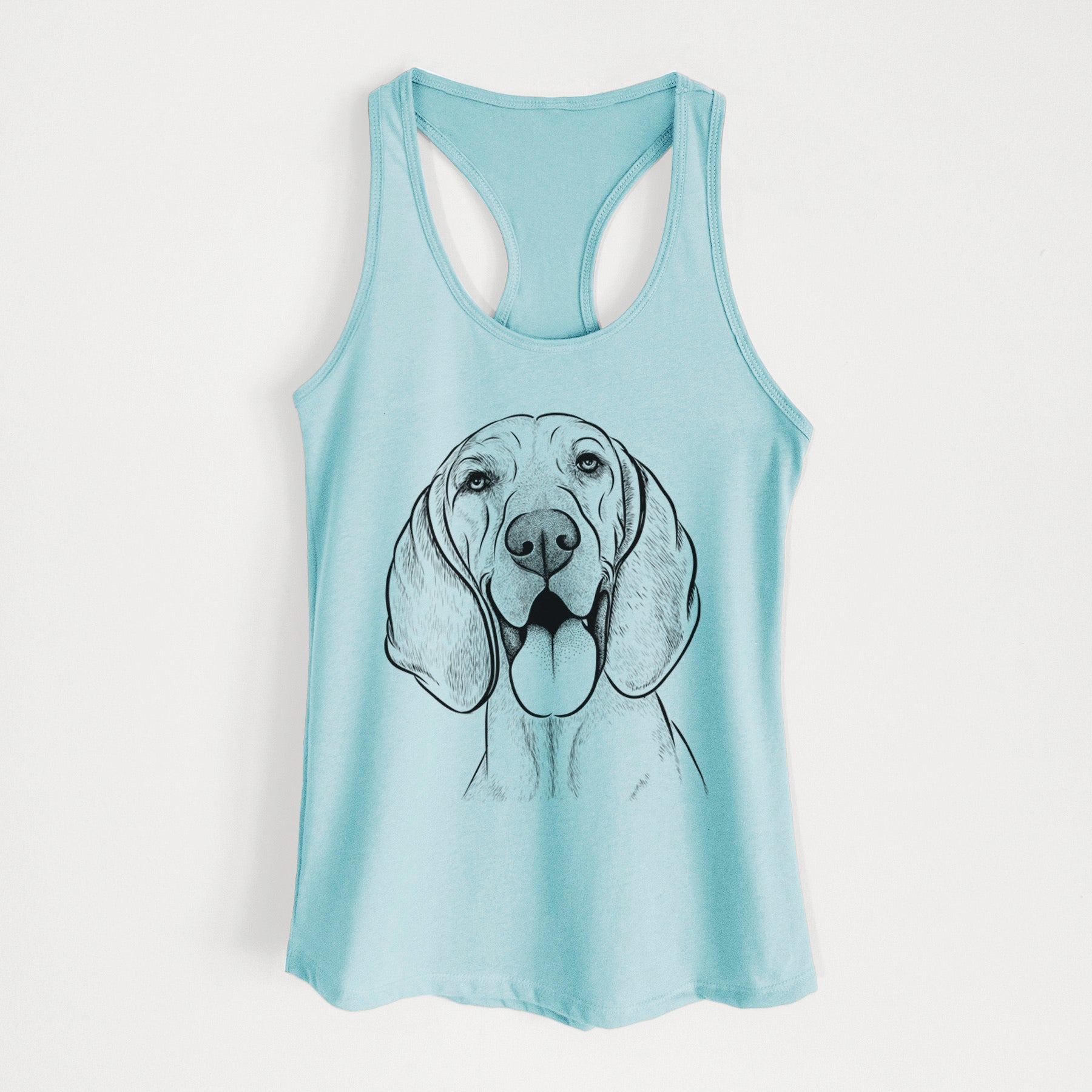 Winston the Redbone Coonhound - Women's Racerback Tanktop