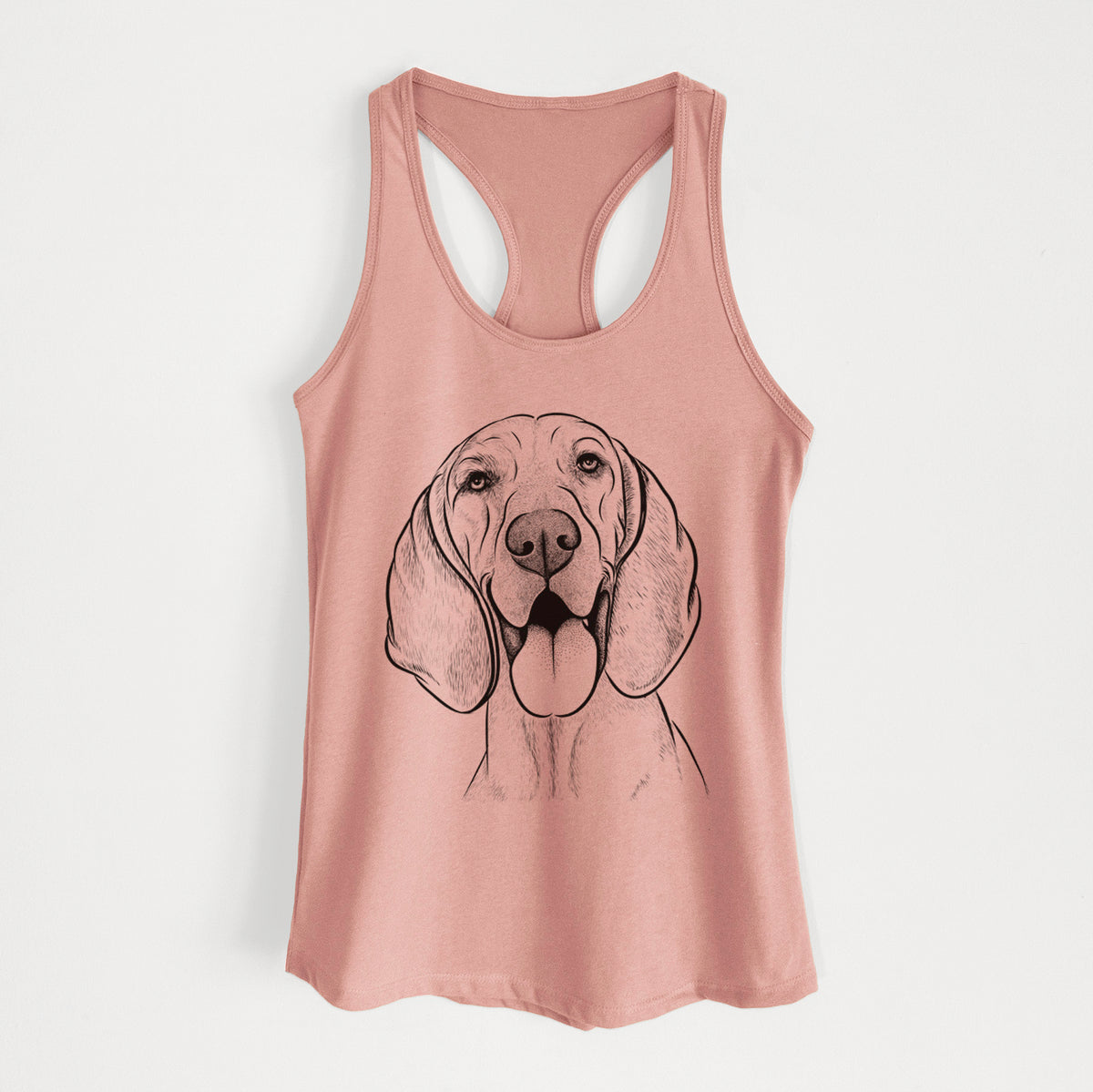 Winston the Redbone Coonhound - Women's Racerback Tanktop