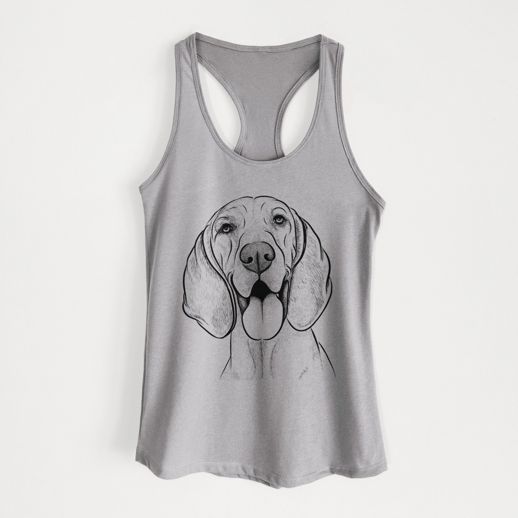 Winston the Redbone Coonhound - Women's Racerback Tanktop