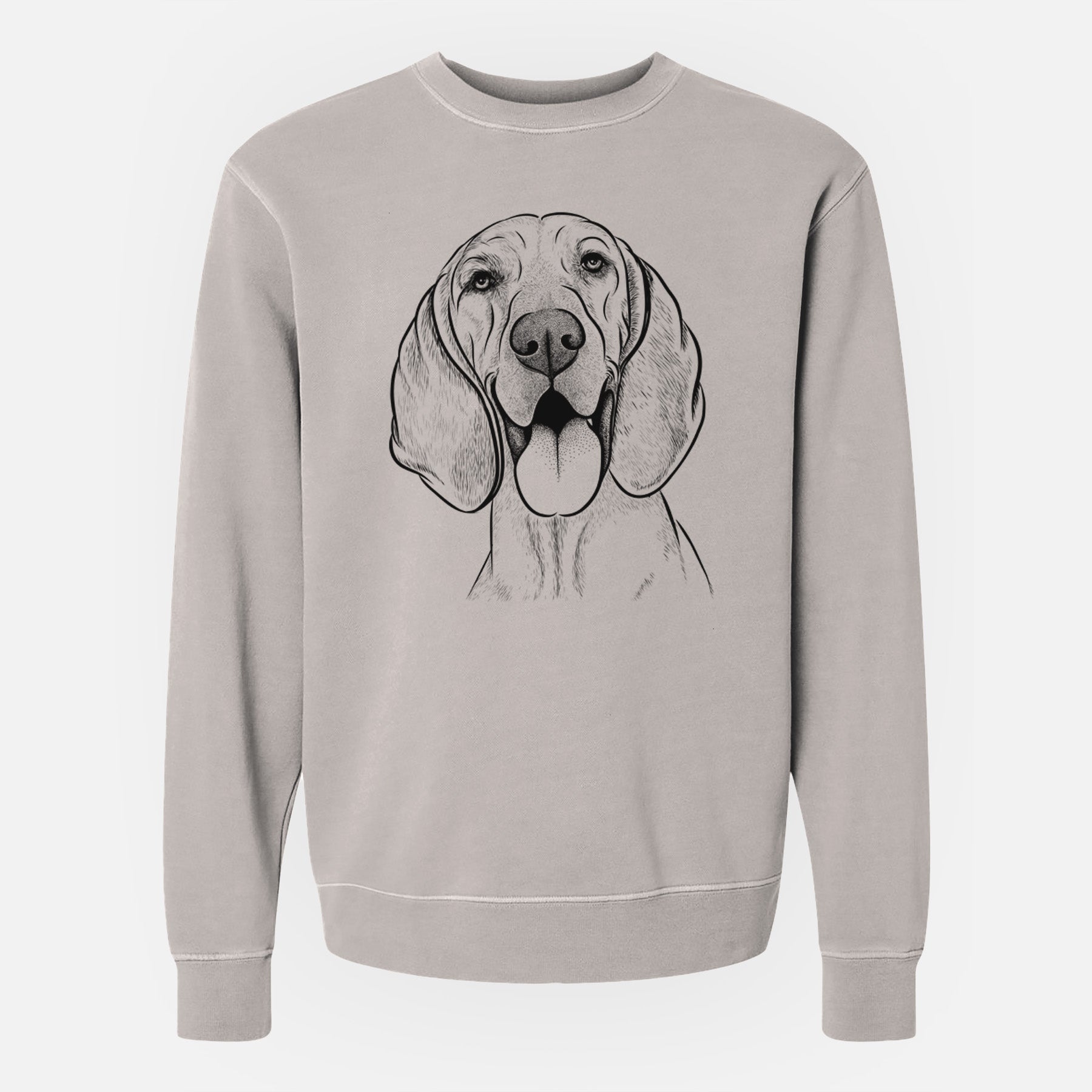 Bare Winston the Redbone Coonhound - Unisex Pigment Dyed Crew Sweatshirt