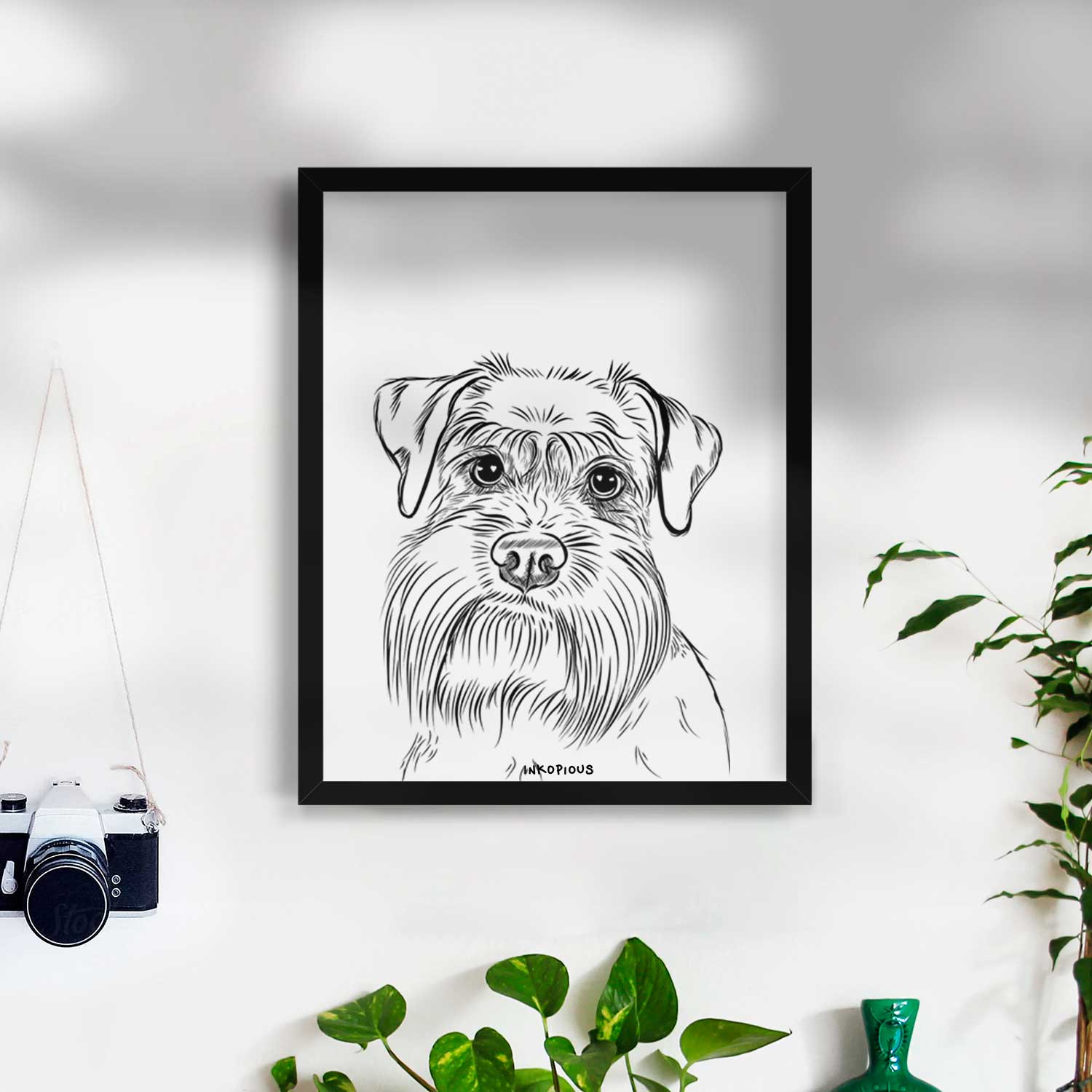 Wrigley the Schnauzer Art Print