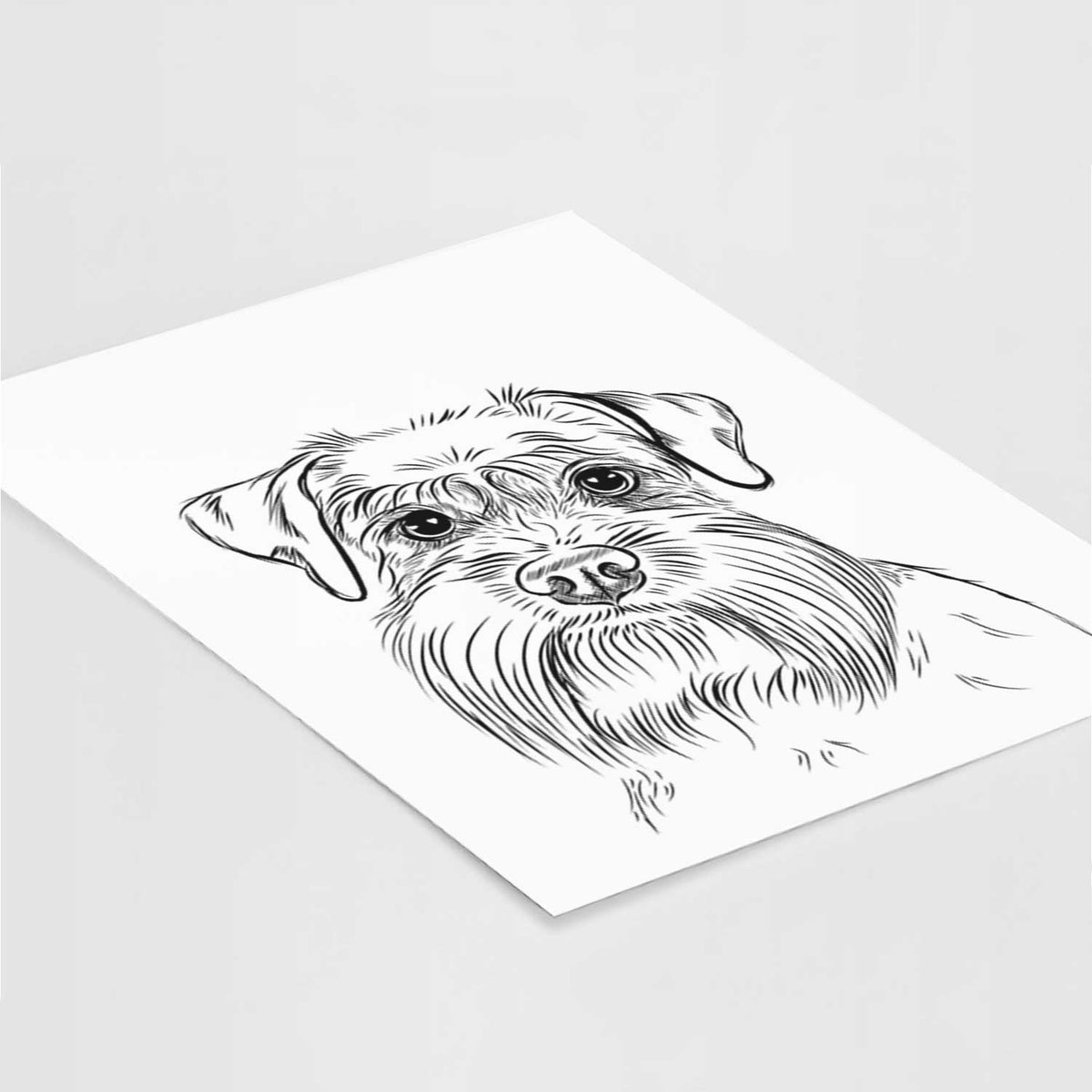 Wrigley the Schnauzer Art Print