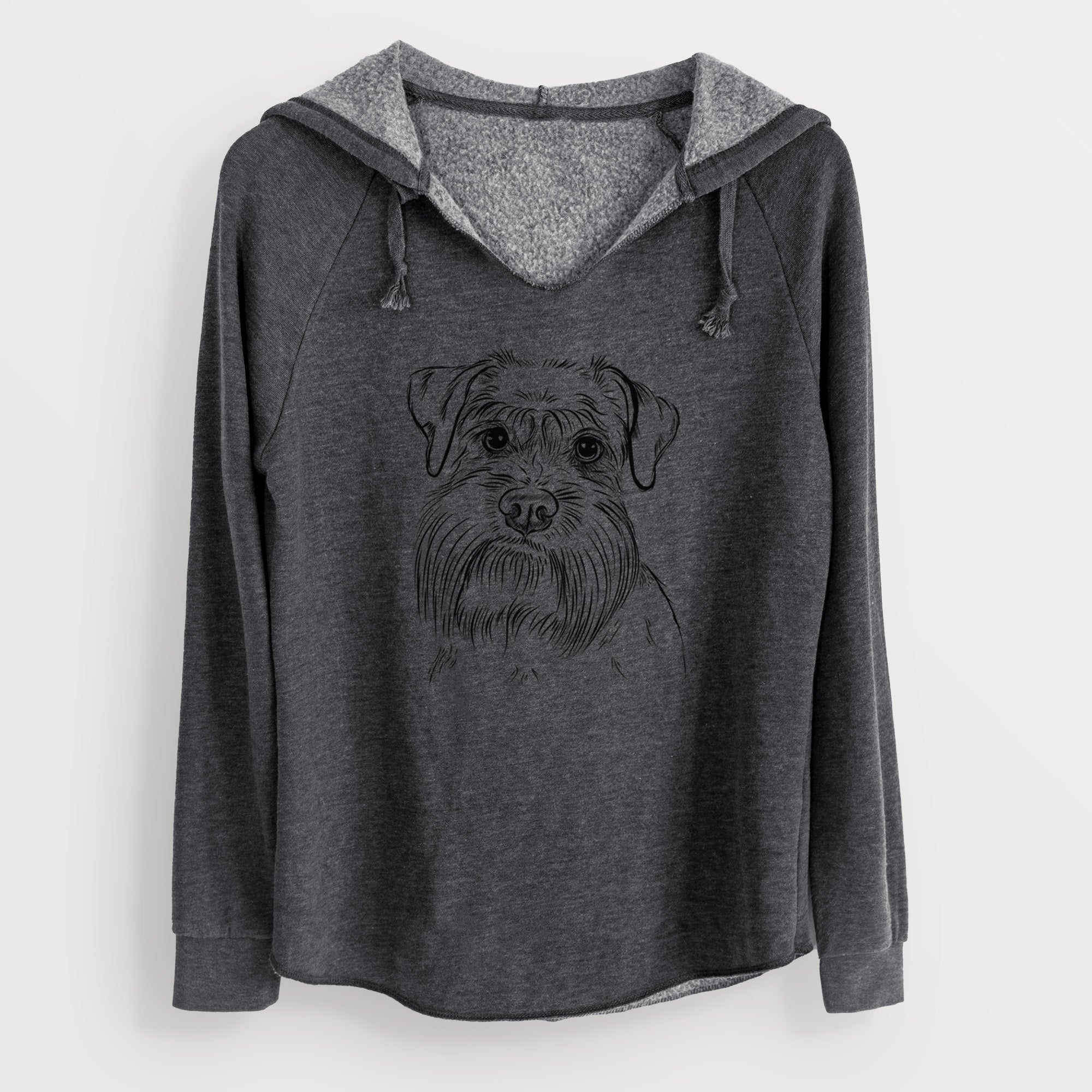 Bare Wrigley the Schnauzer - Cali Wave Hooded Sweatshirt