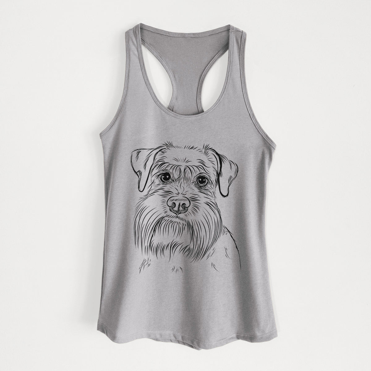 Wrigley the Schnauzer - Women&#39;s Racerback Tanktop