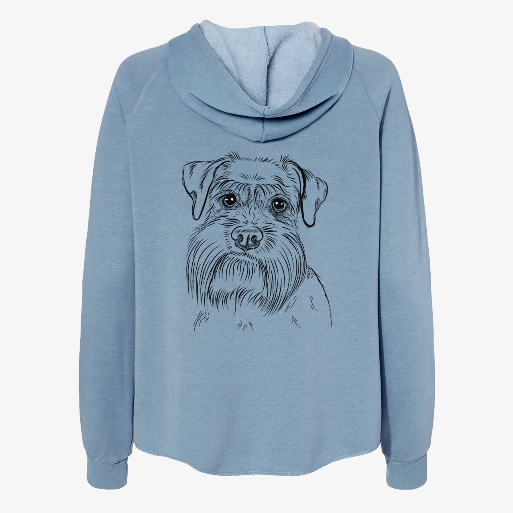 Wrigley the Schnauzer - Women's Cali Wave Zip-Up Sweatshirt