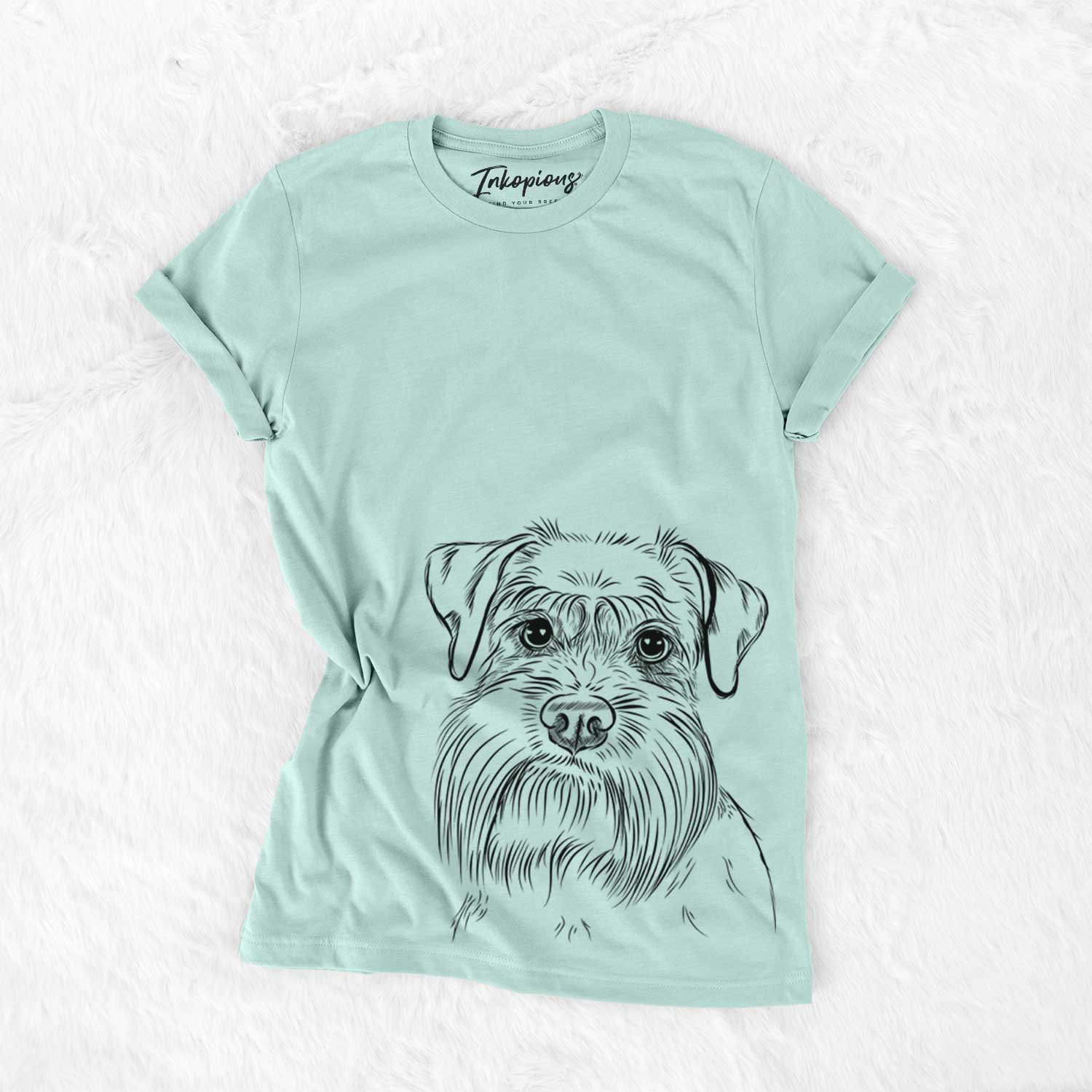 Bare Wrigley the Schnauzer - Unisex Crewneck