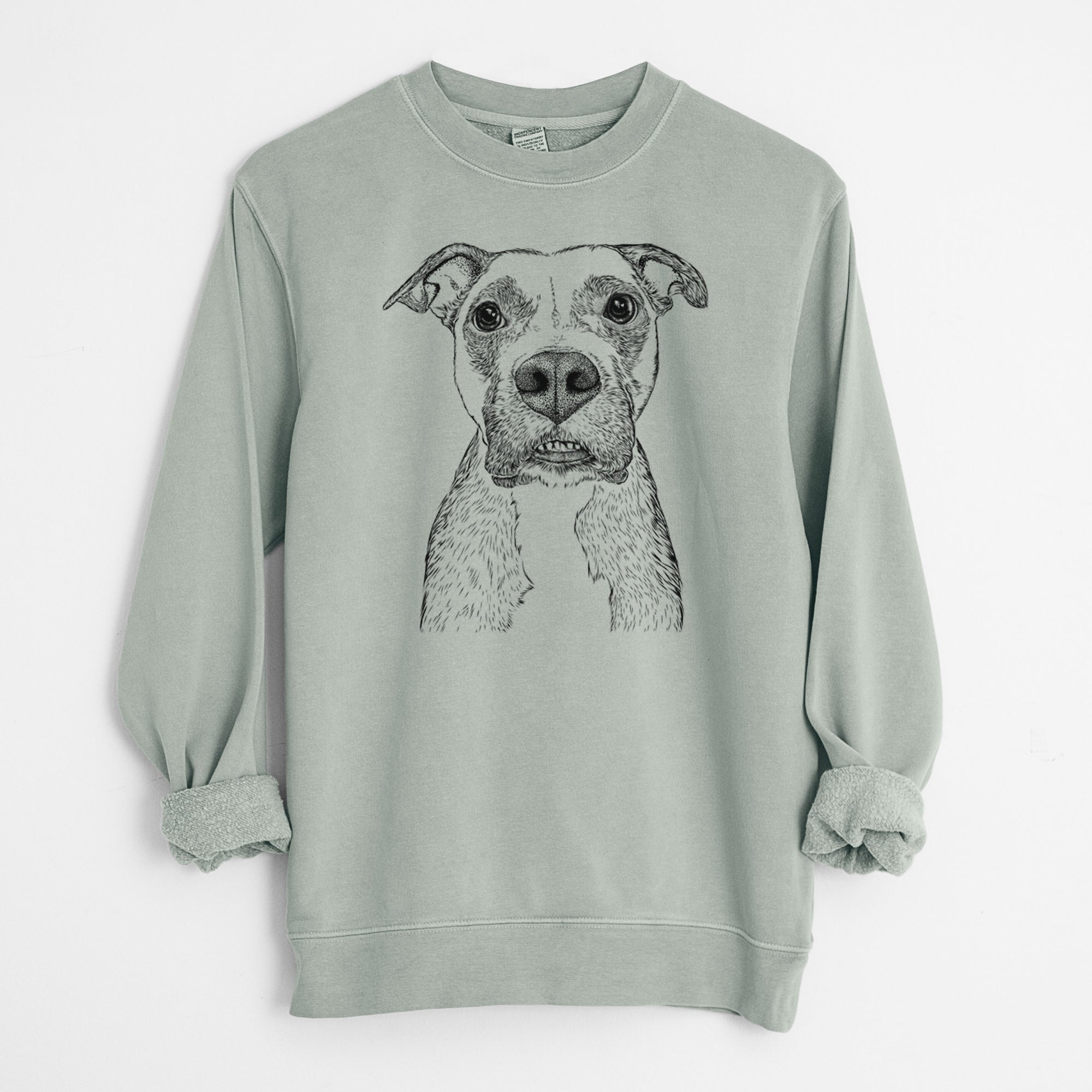 Bare Xena the Mixed Breed - Unisex Pigment Dyed Crew Sweatshirt