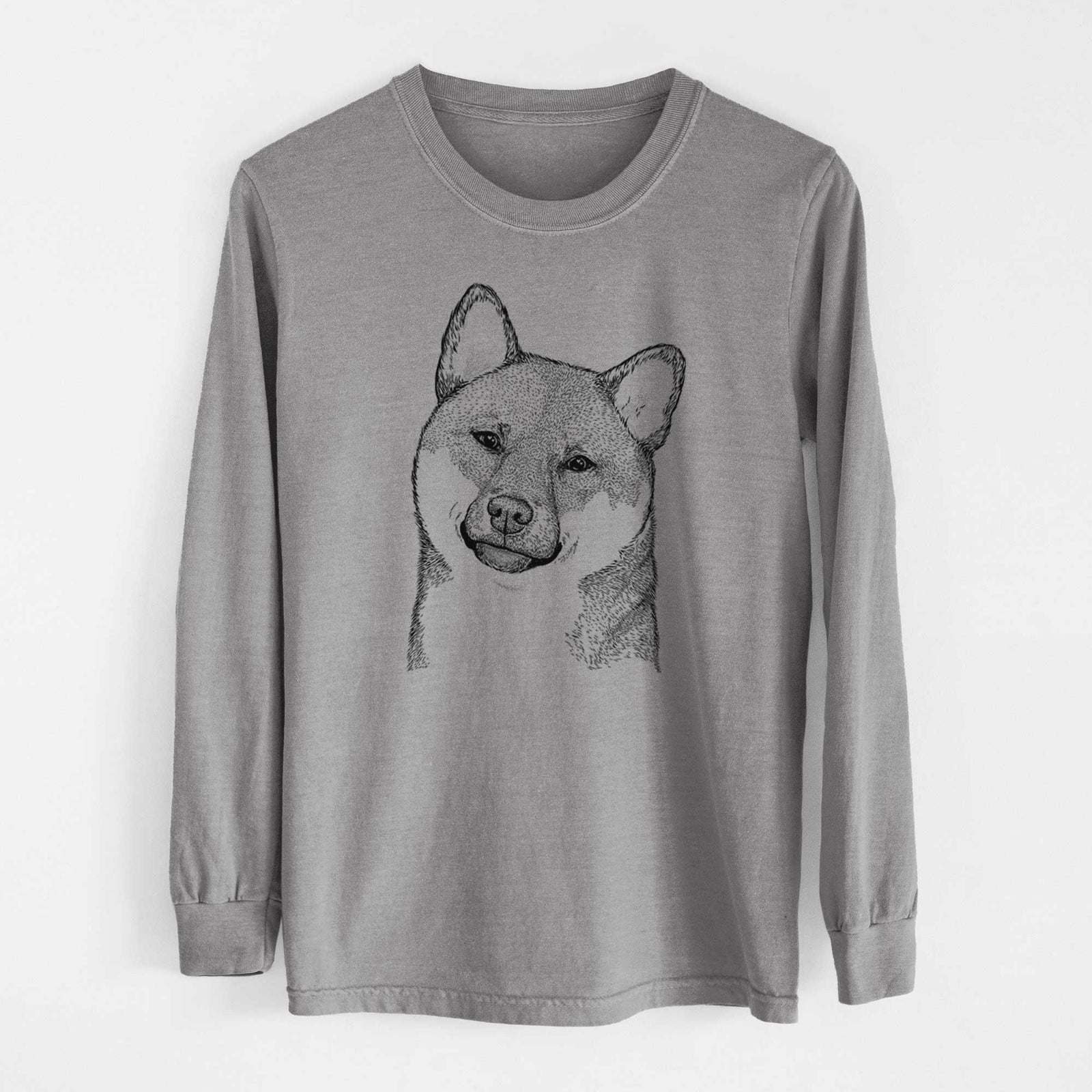 Bare Yakuza the Shiba Inu - Heavyweight 100% Cotton Long Sleeve