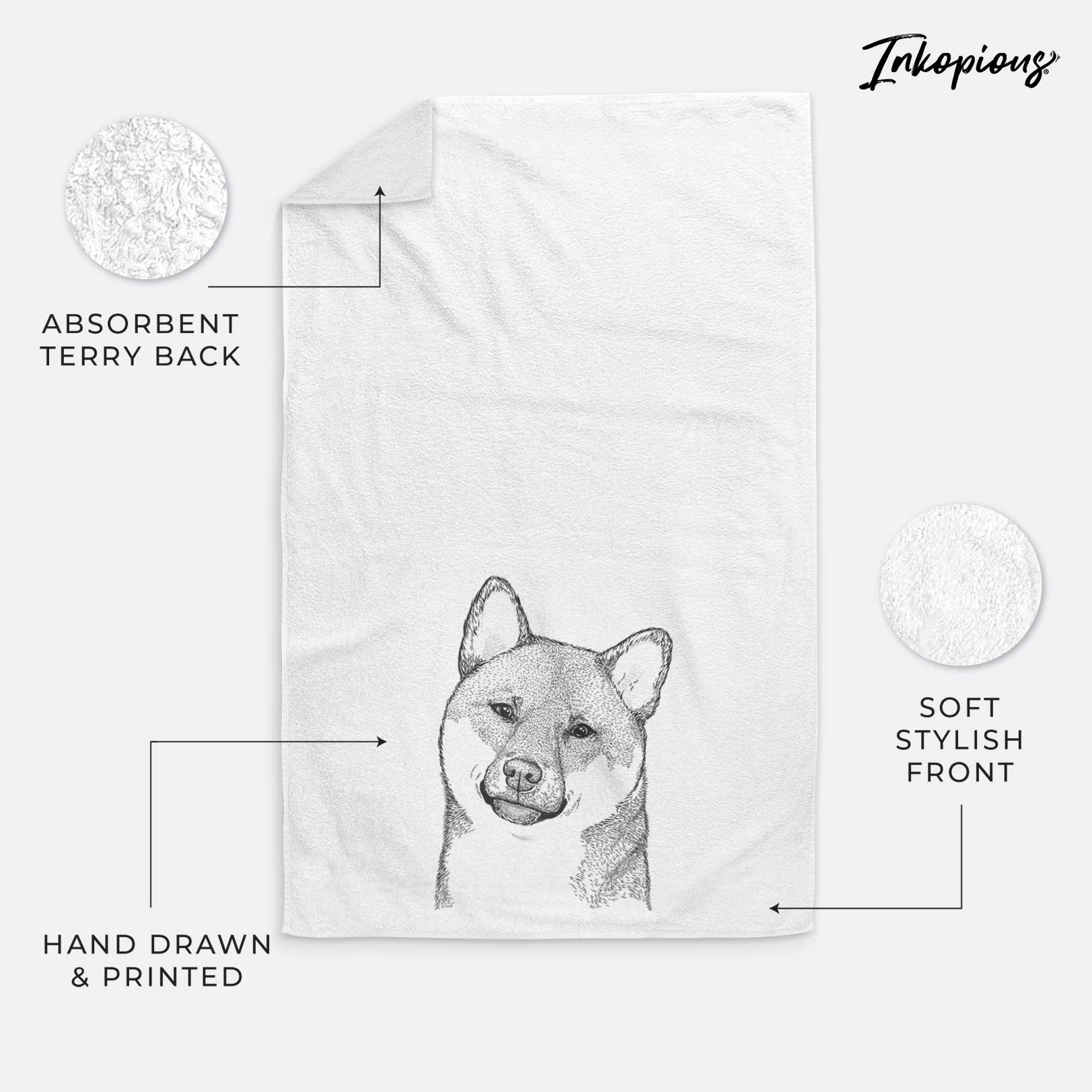 Yakuza the Shiba Inu Decorative Hand Towel