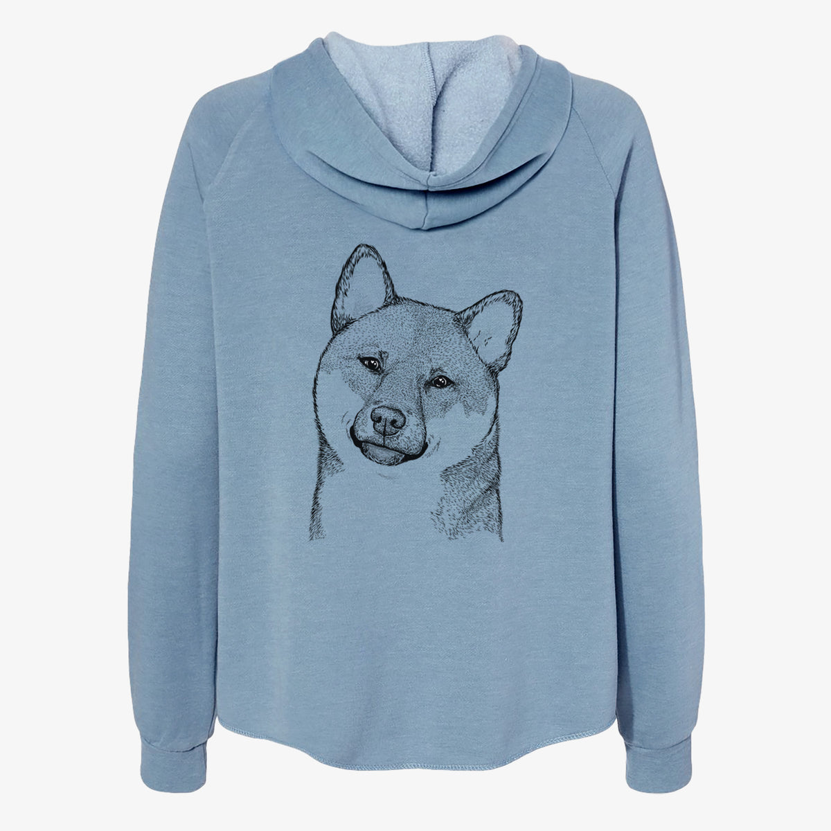 Yakuza the Shiba Inu - Women's Cali Wave Zip-Up Sweatshirt
