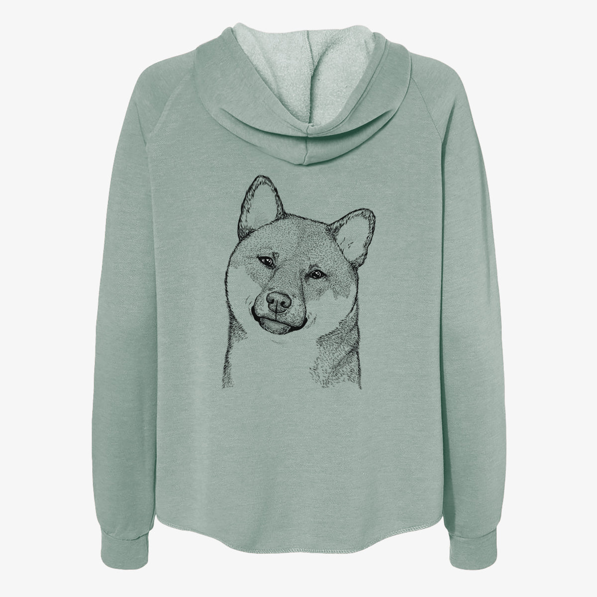 Yakuza the Shiba Inu - Women's Cali Wave Zip-Up Sweatshirt