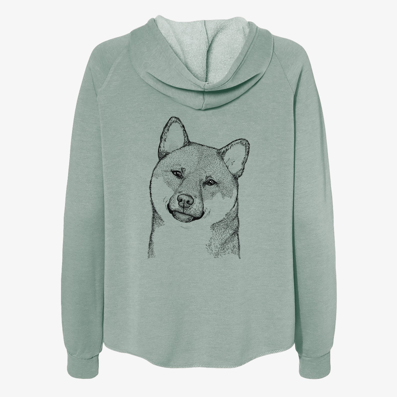 Yakuza the Shiba Inu - Women's Cali Wave Zip-Up Sweatshirt