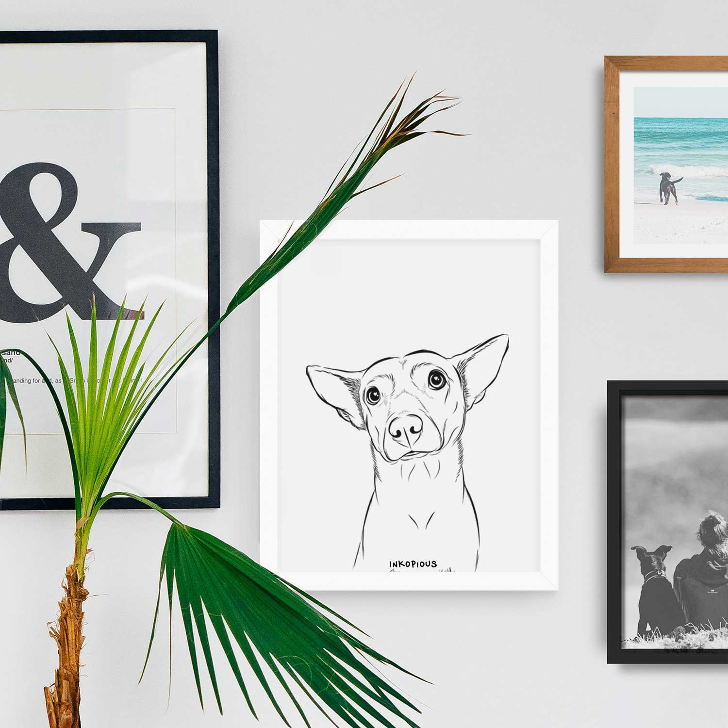Yogi the Mixed Breed Art Print