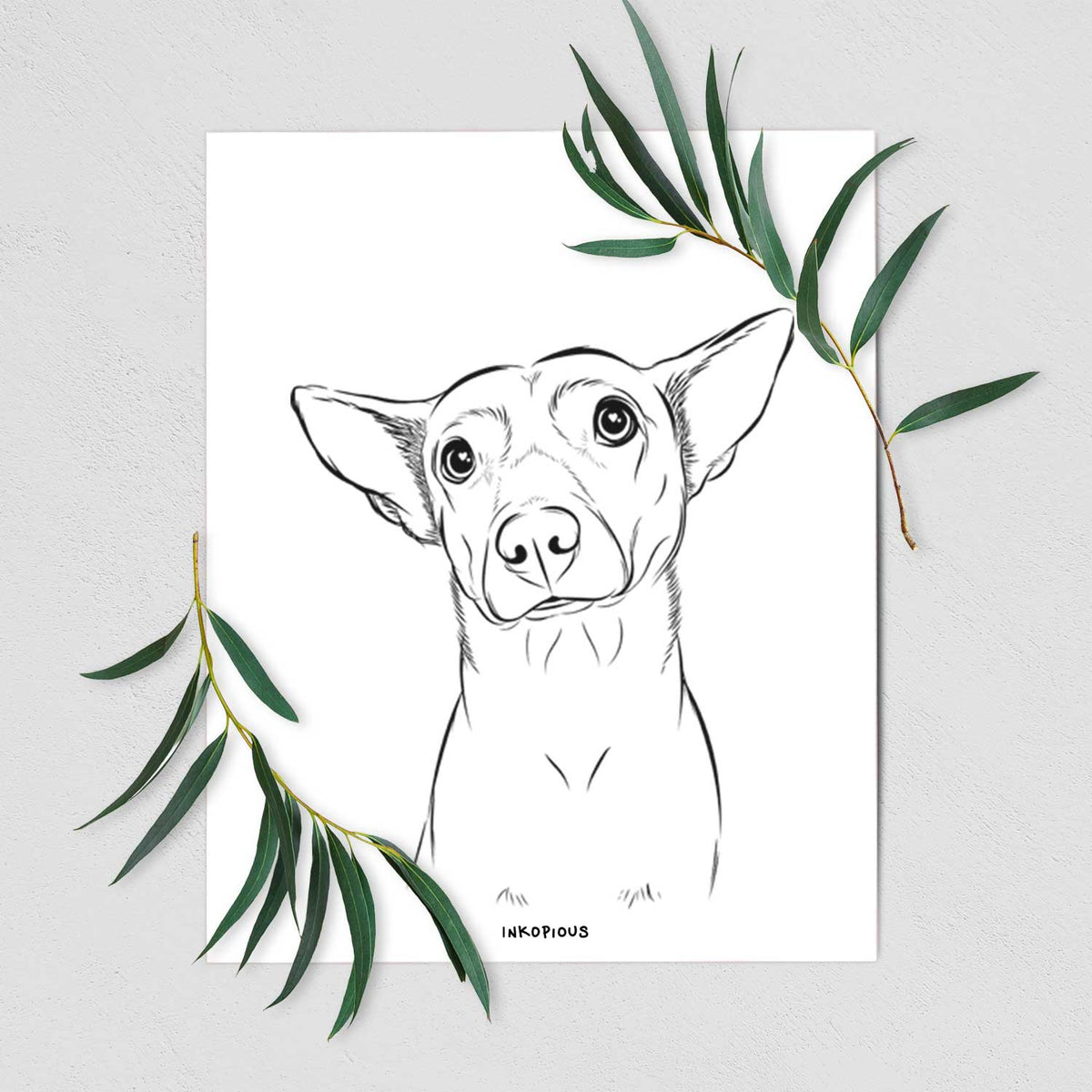 Yogi the Mixed Breed Art Print