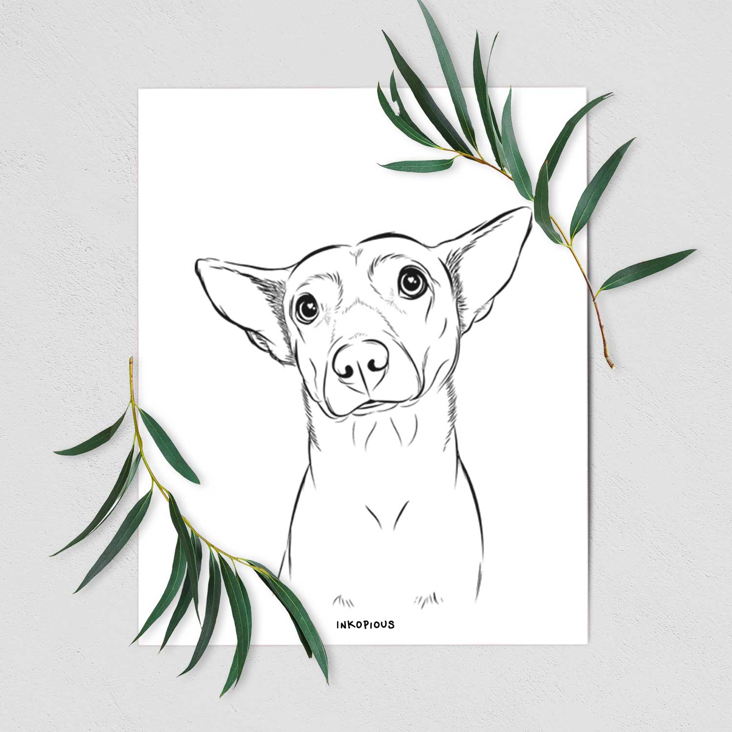 Yogi the Mixed Breed Art Print