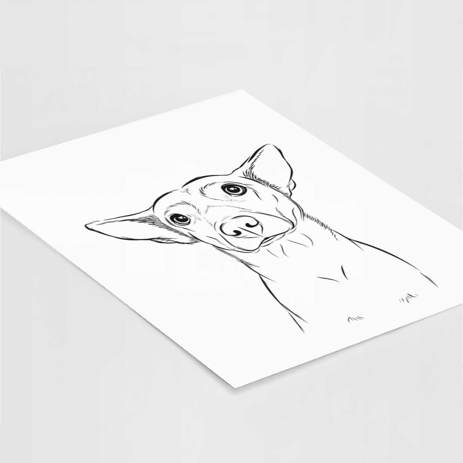 Yogi the Mixed Breed Art Print