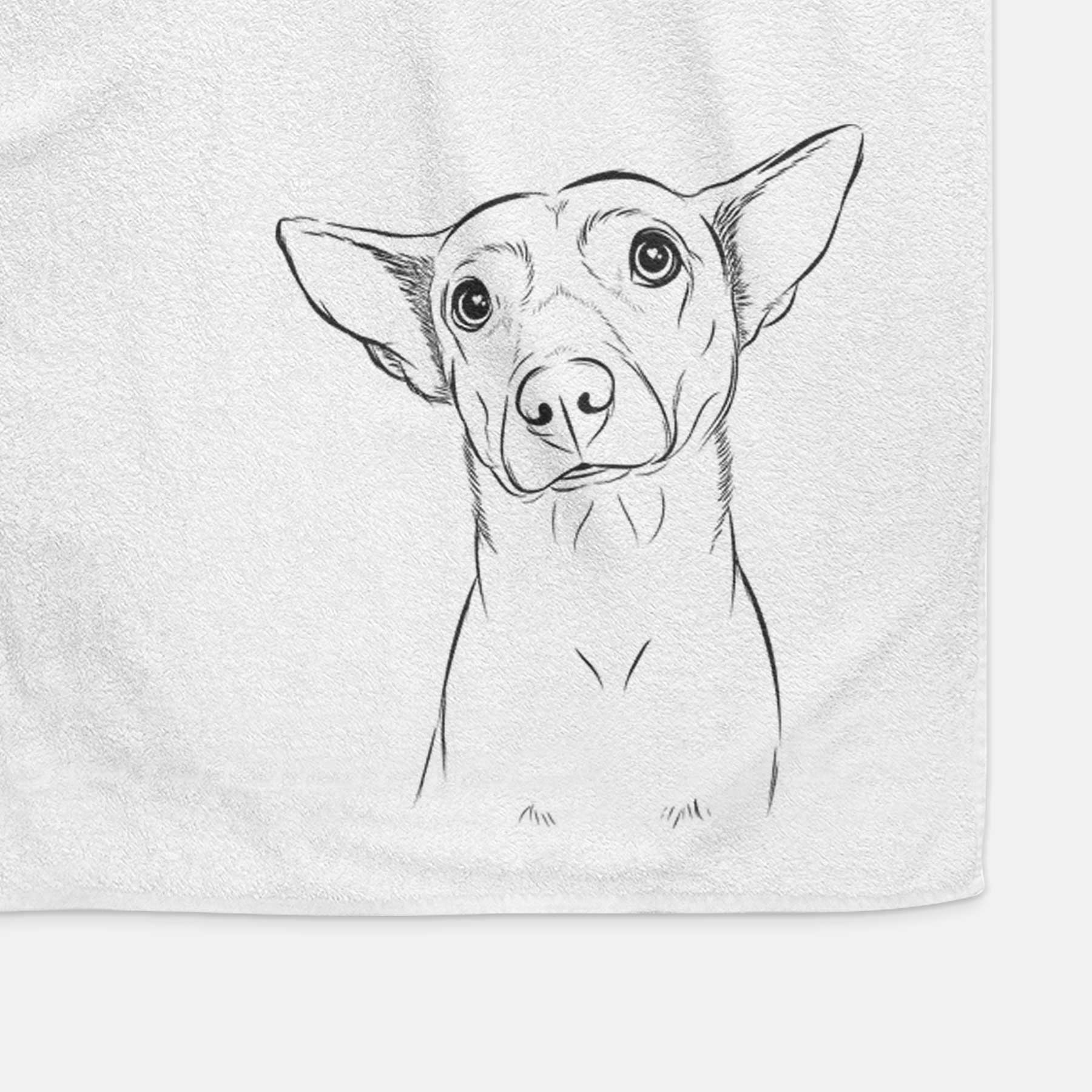 Yogi the Mixed Breed Decorative Hand Towel