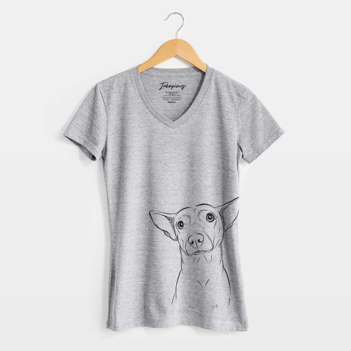 Bare Yogi the Mixed Breed - Women's V-neck Shirt