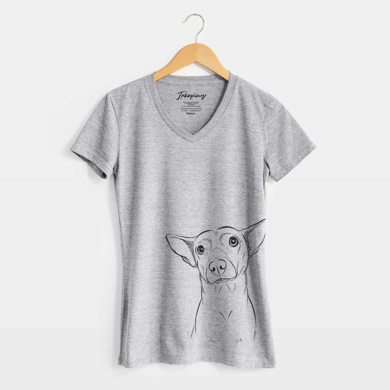 Bare Yogi the Mixed Breed - Women's V-neck Shirt