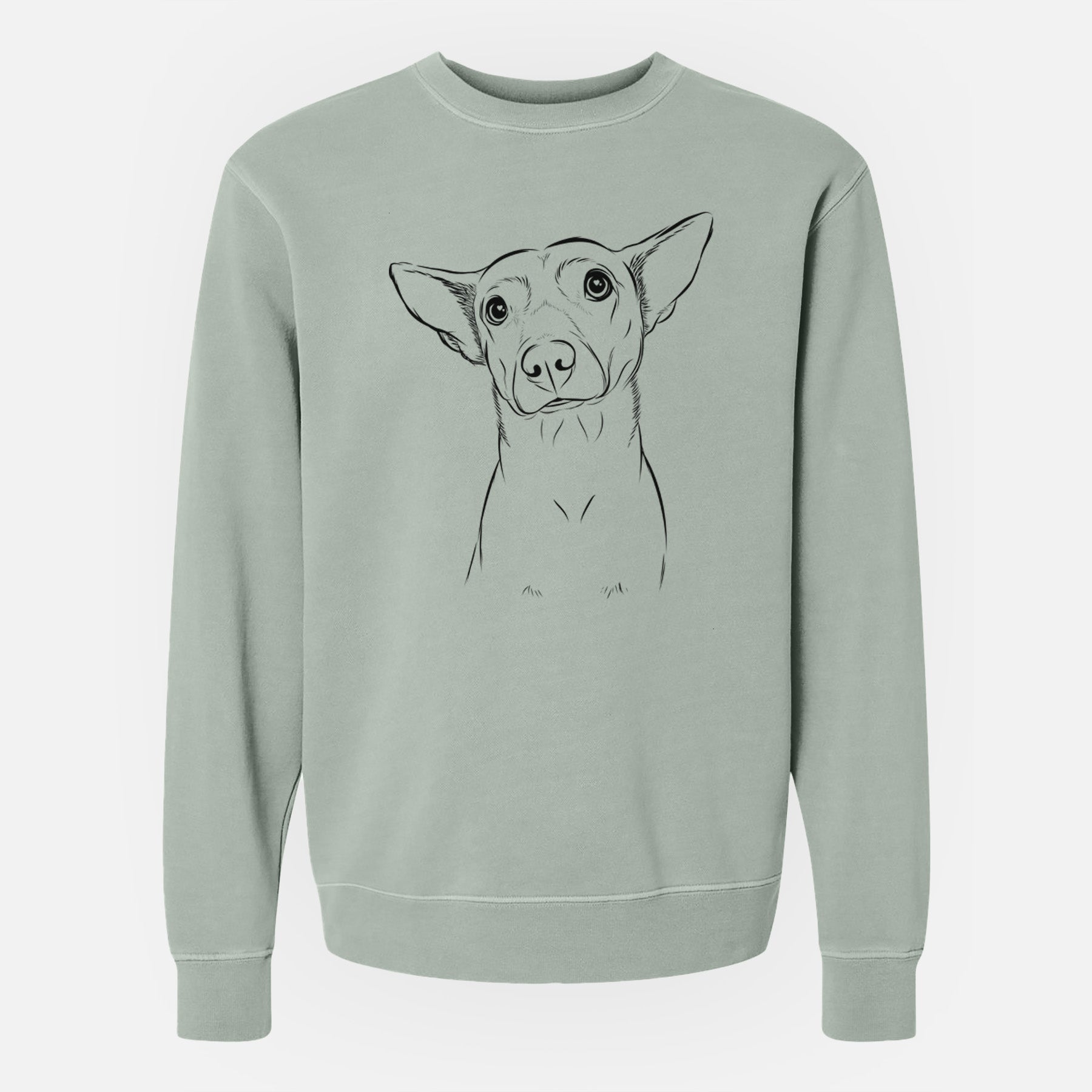 Bare Yogi the Mixed Breed - Unisex Pigment Dyed Crew Sweatshirt