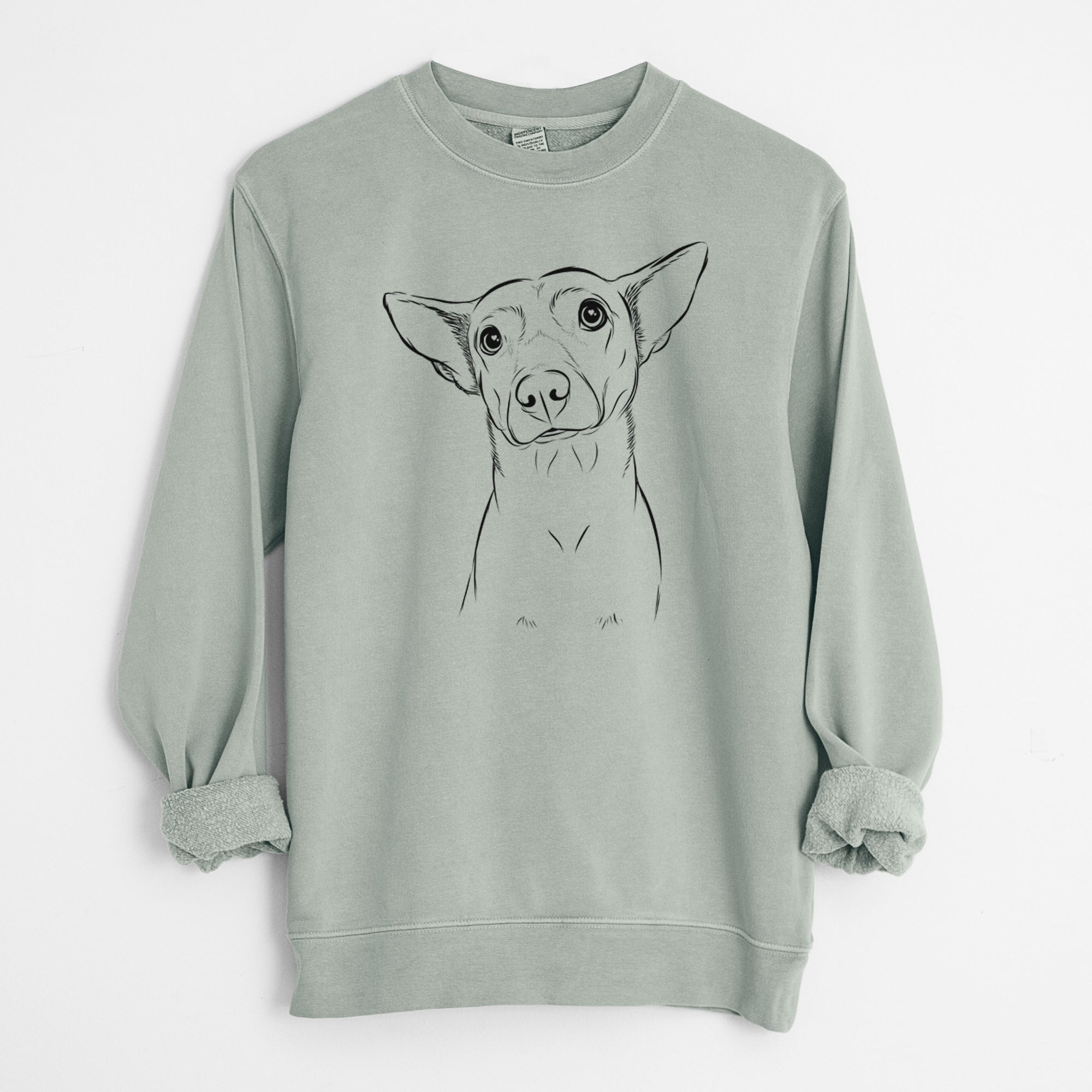 Bare Yogi the Mixed Breed - Unisex Pigment Dyed Crew Sweatshirt