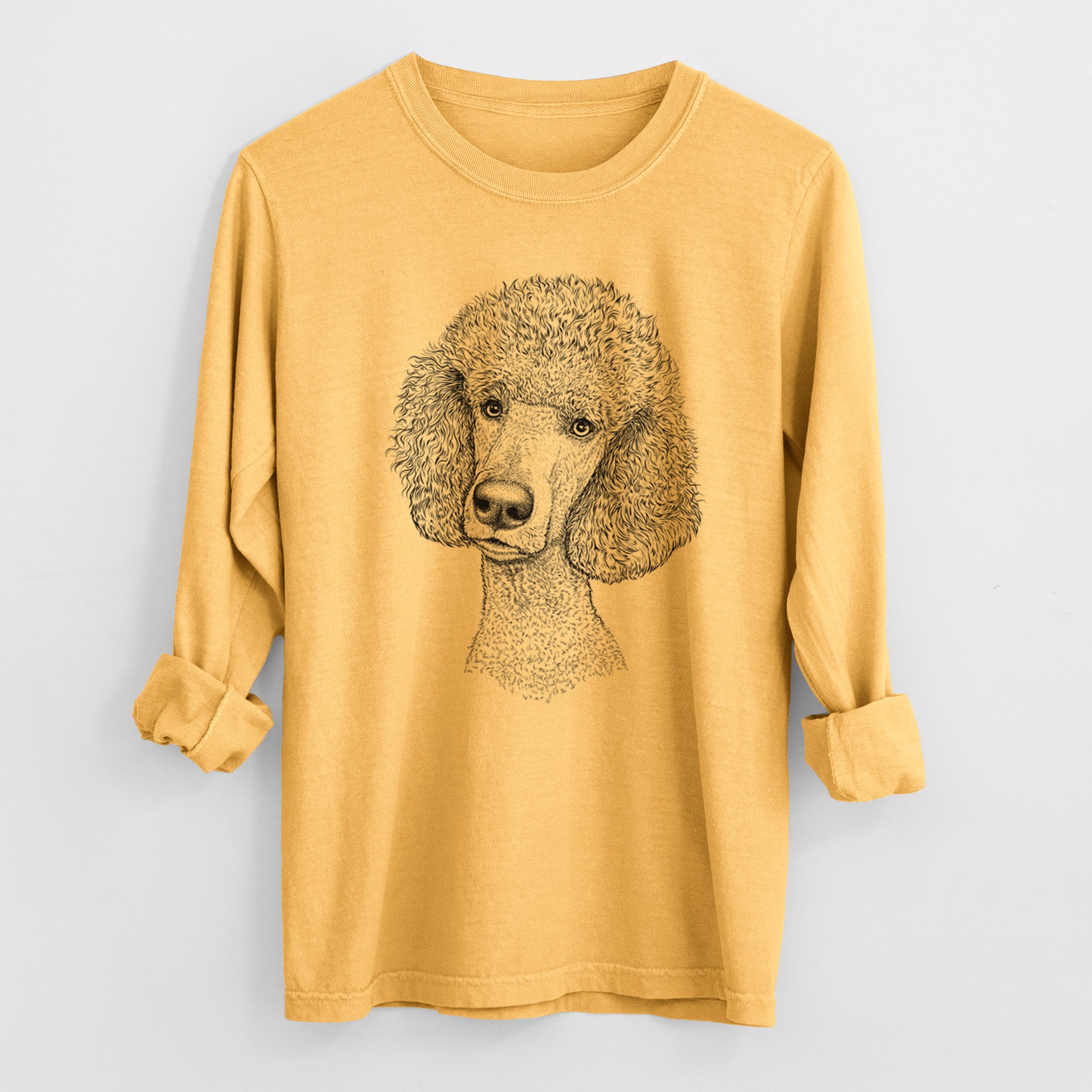 Bare Yuki the Poodle - Heavyweight 100% Cotton Long Sleeve