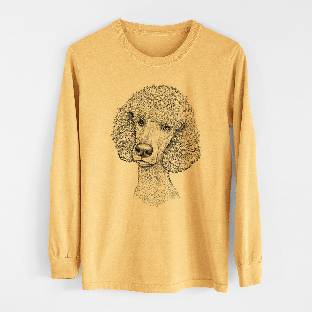 Bare Yuki the Poodle - Heavyweight 100% Cotton Long Sleeve