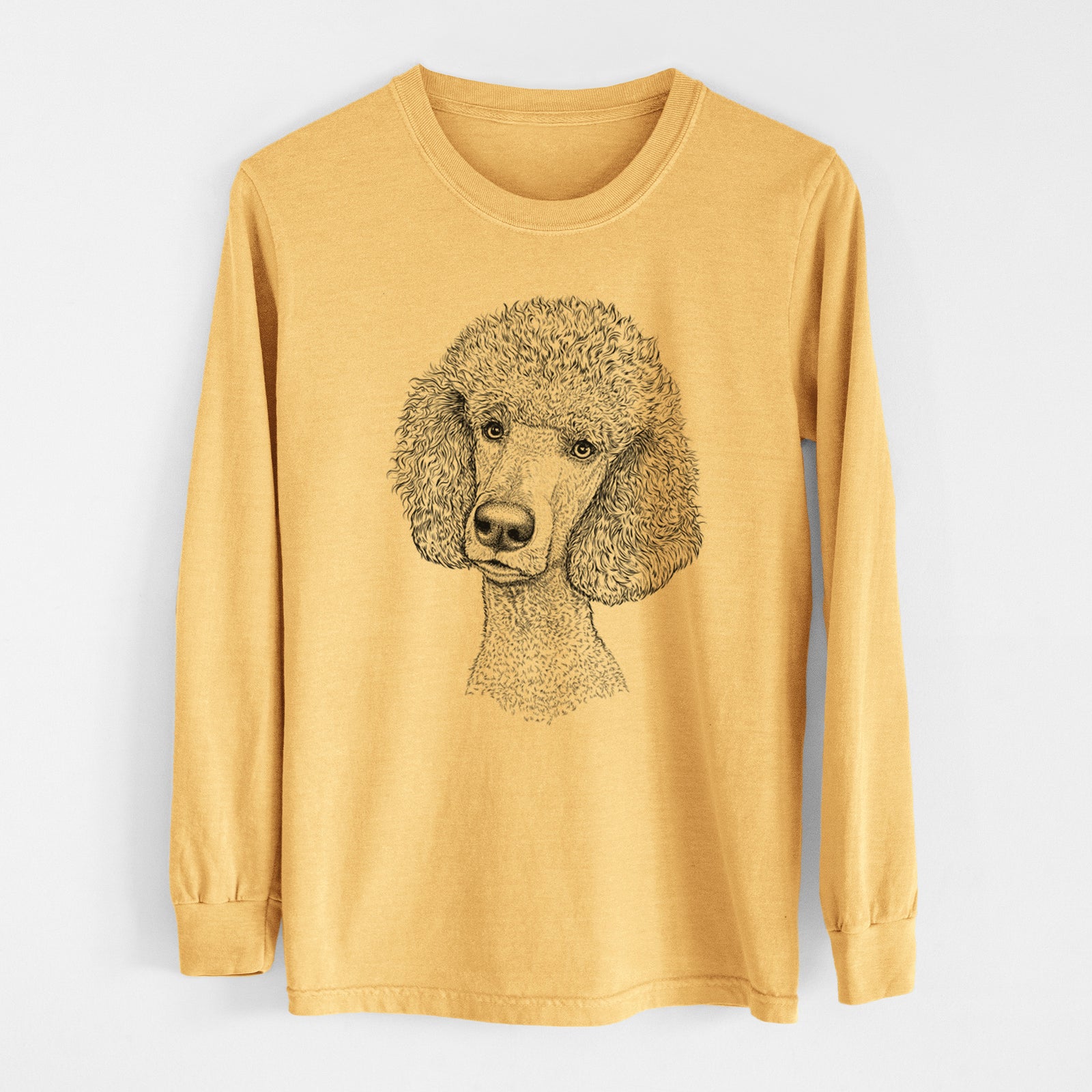 Bare Yuki the Poodle - Heavyweight 100% Cotton Long Sleeve