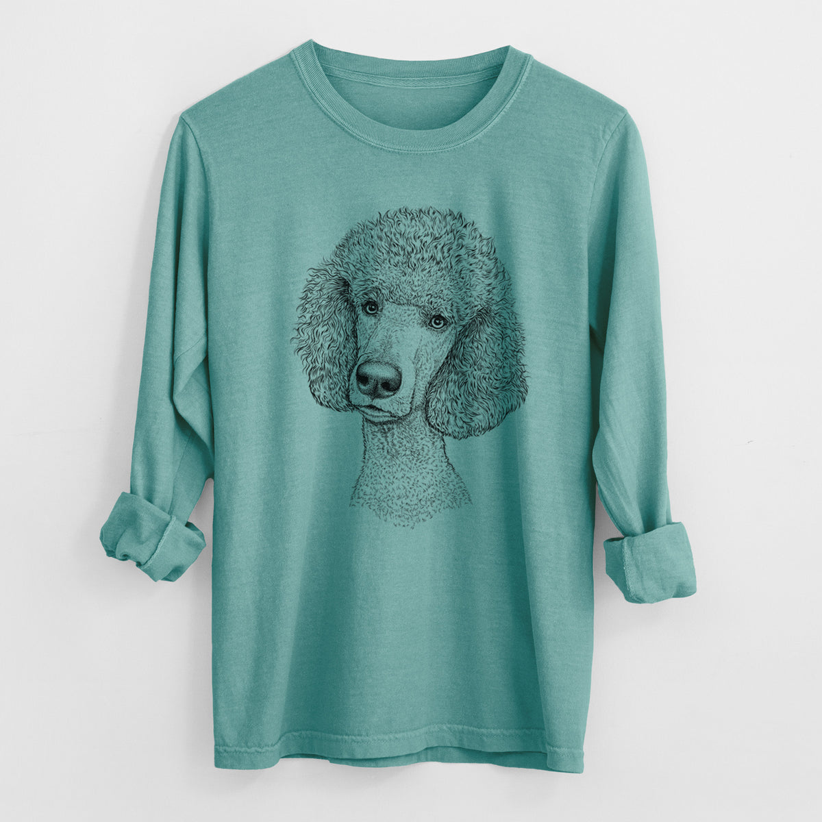 Bare Yuki the Poodle - Heavyweight 100% Cotton Long Sleeve