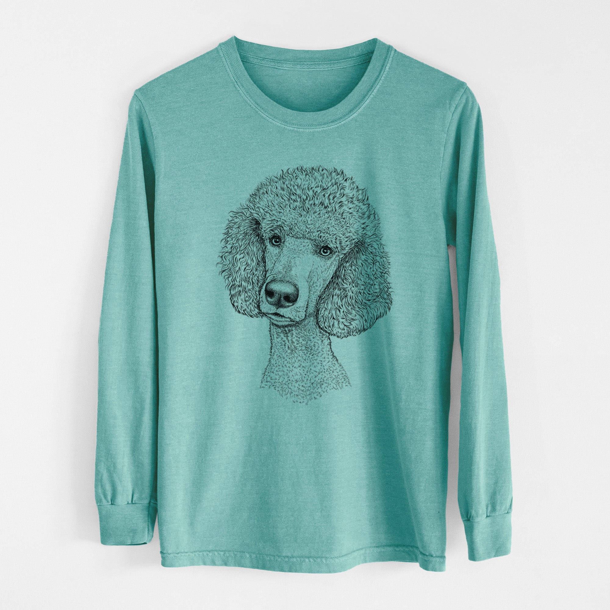 Bare Yuki the Poodle - Heavyweight 100% Cotton Long Sleeve