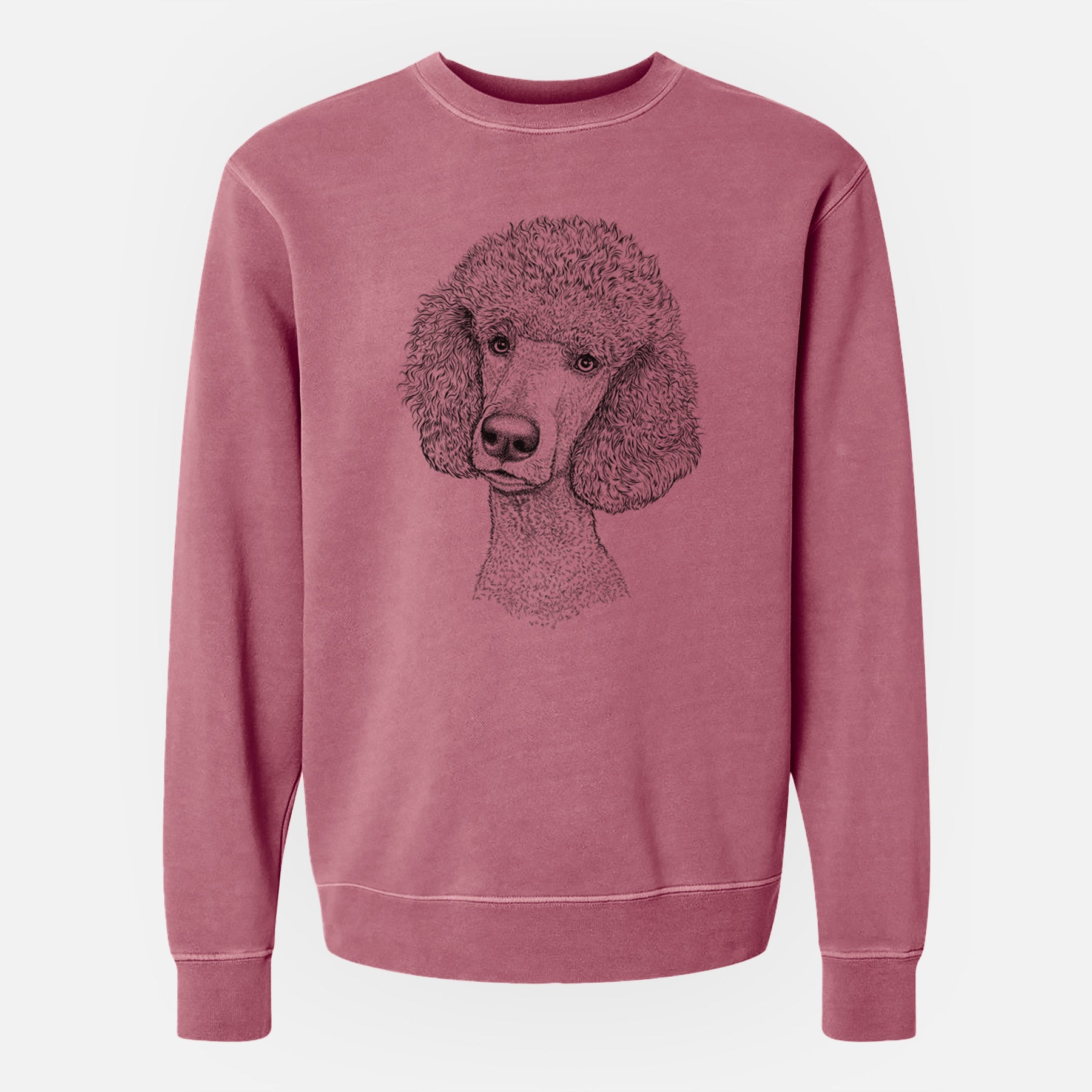 Bare Yuki the Poodle - Unisex Pigment Dyed Crew Sweatshirt